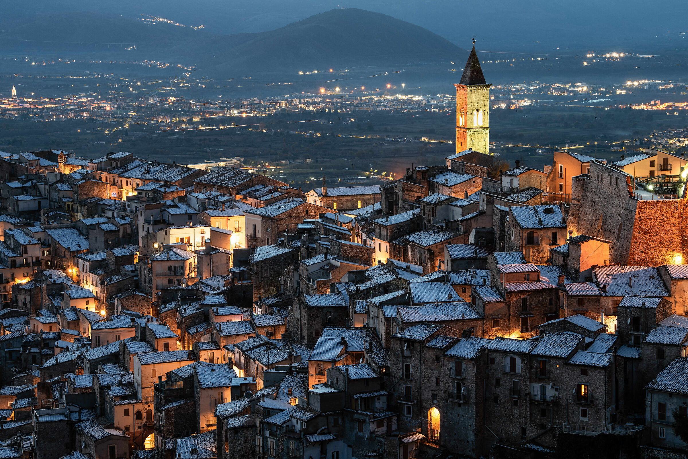 Nevicata su Pacentro