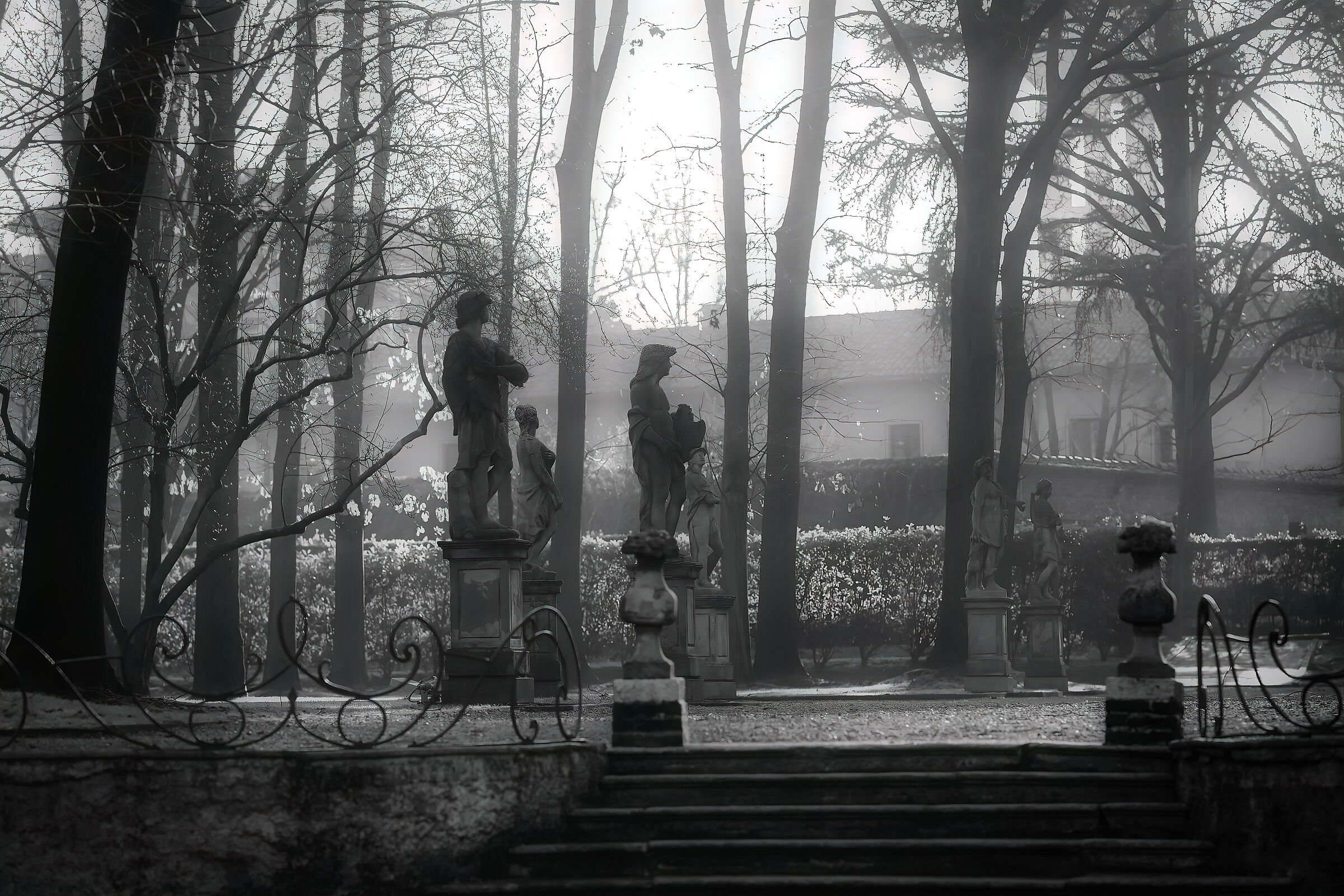 Family group in villa