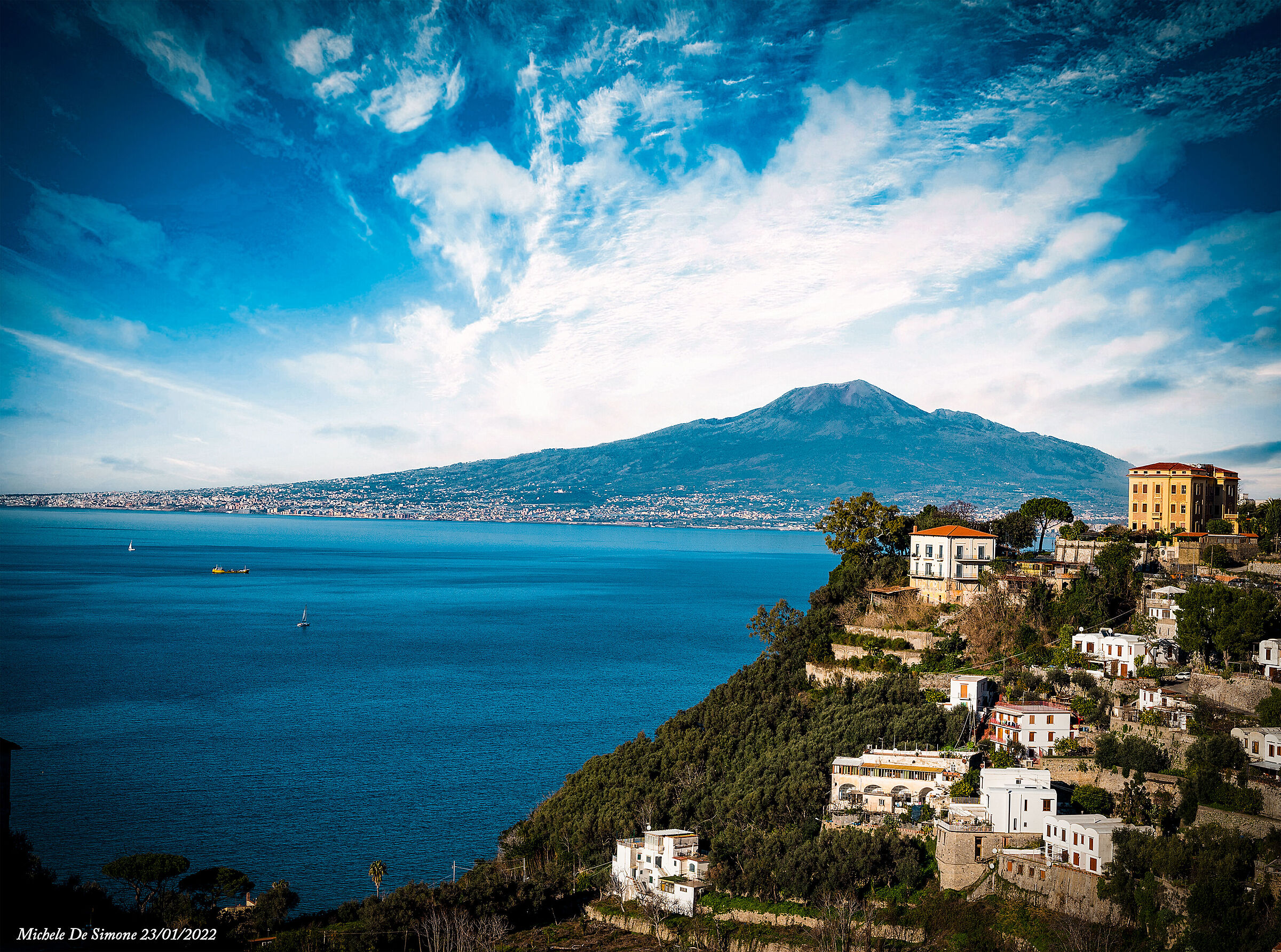 "VESUVIUS FROM SORRENTO"