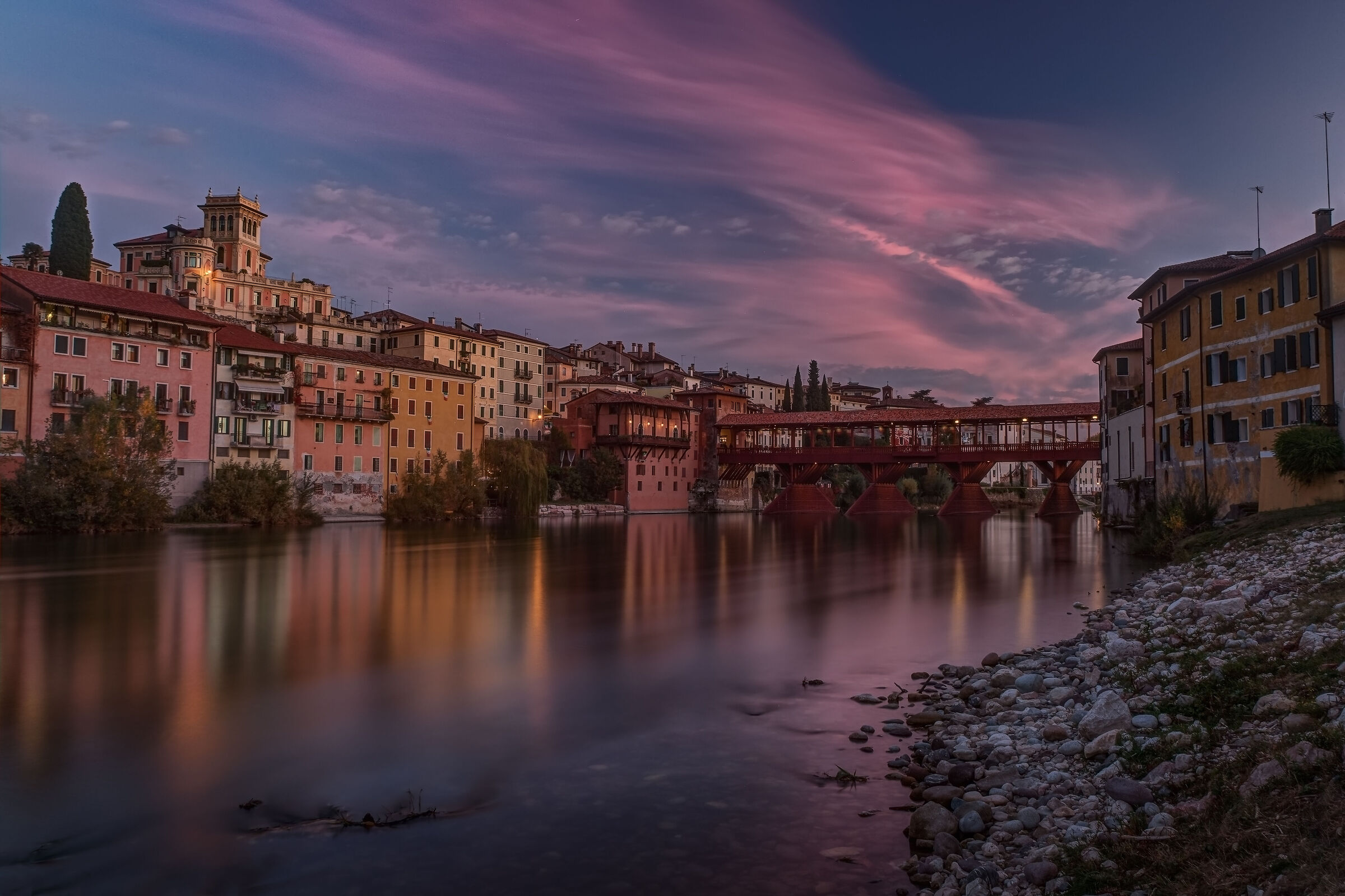 Tramonto a Bassano del Grappa