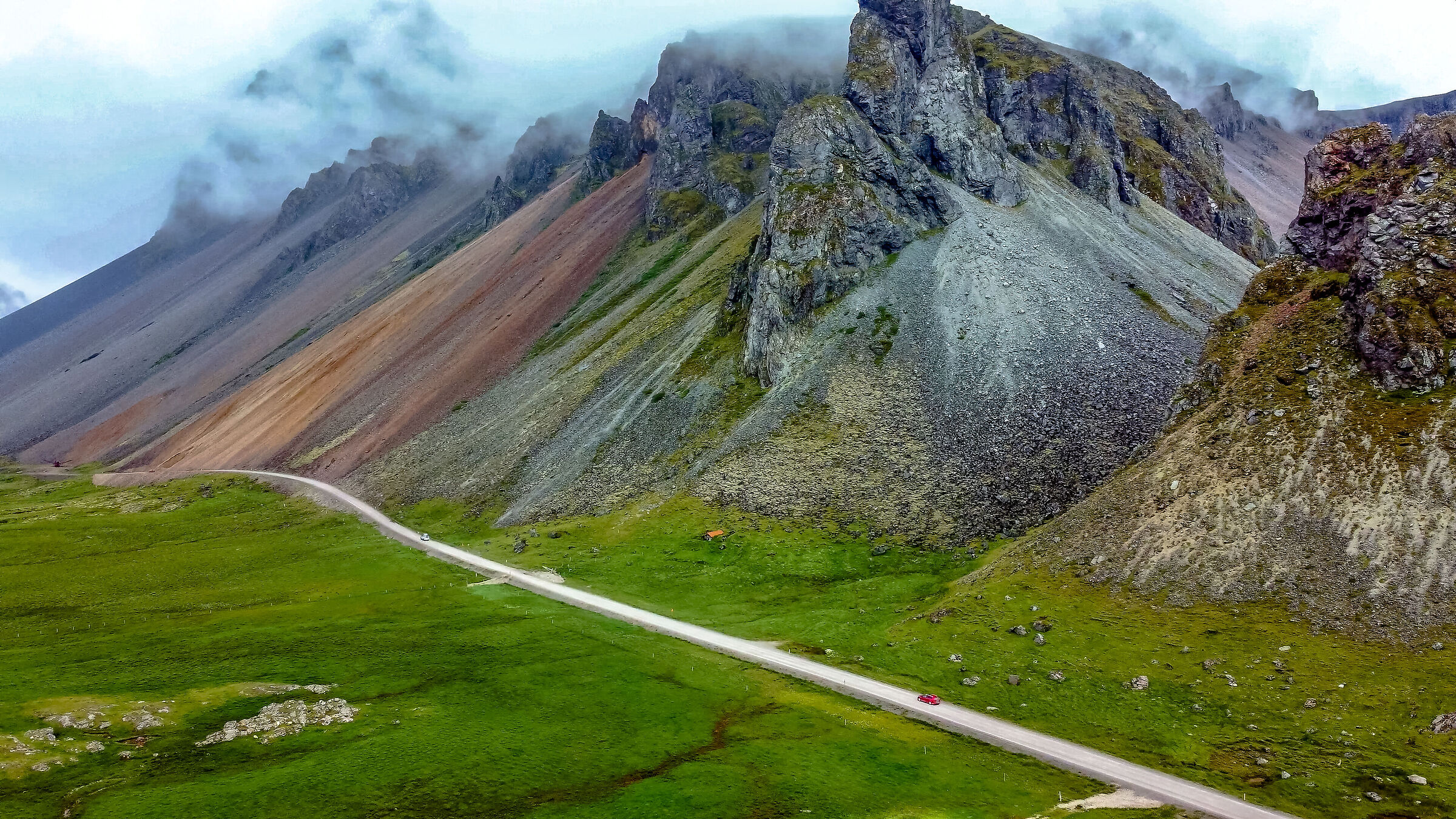 On the slopes of the Vestrahorn