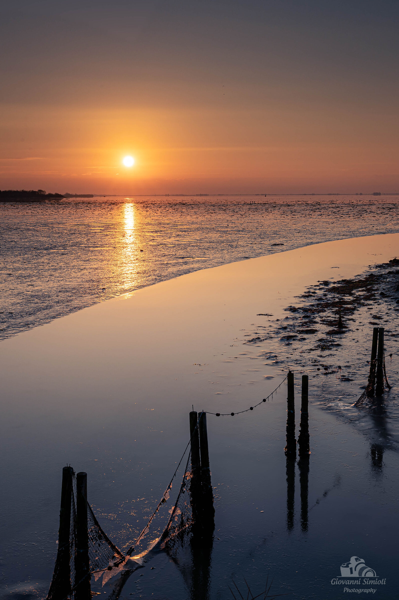 Alba sulla laguna di Marano Lagunare