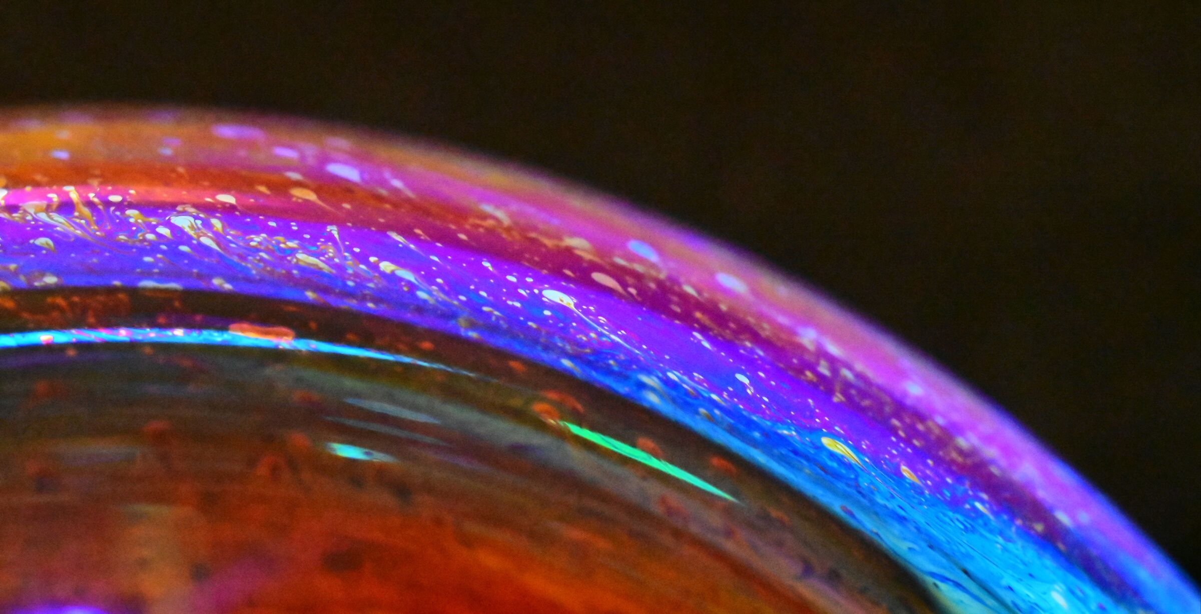 Macro bolle di sapone