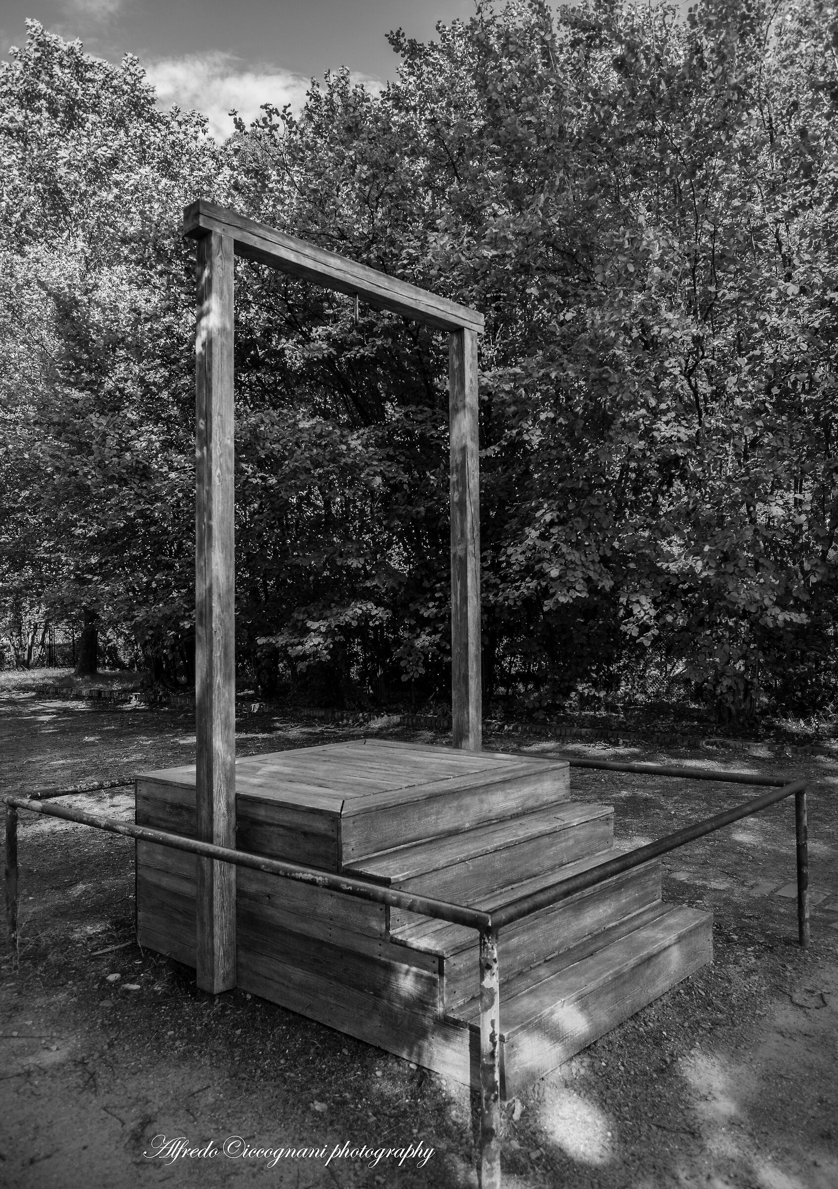 La forca dove impaccavano i prigionieri