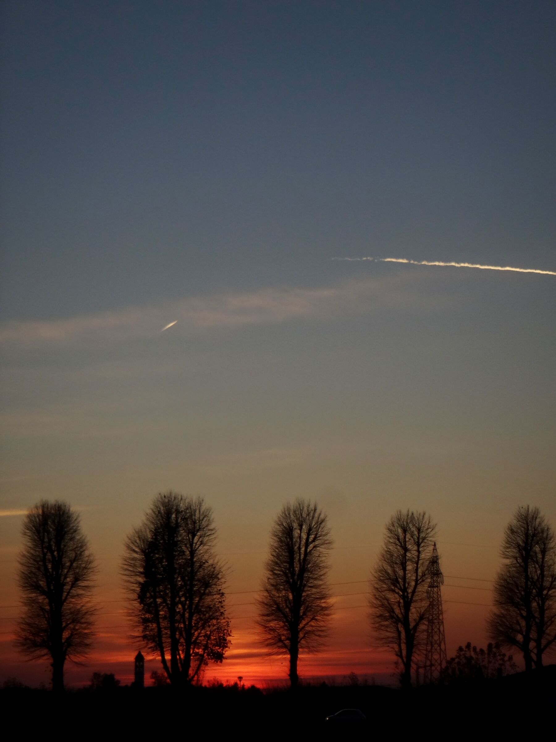 Tramonto in inverno in Valtenesi
