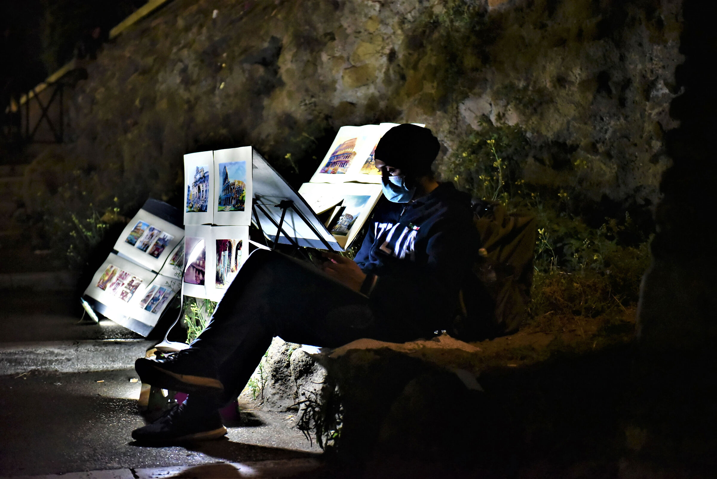 Artista di strada a Roma