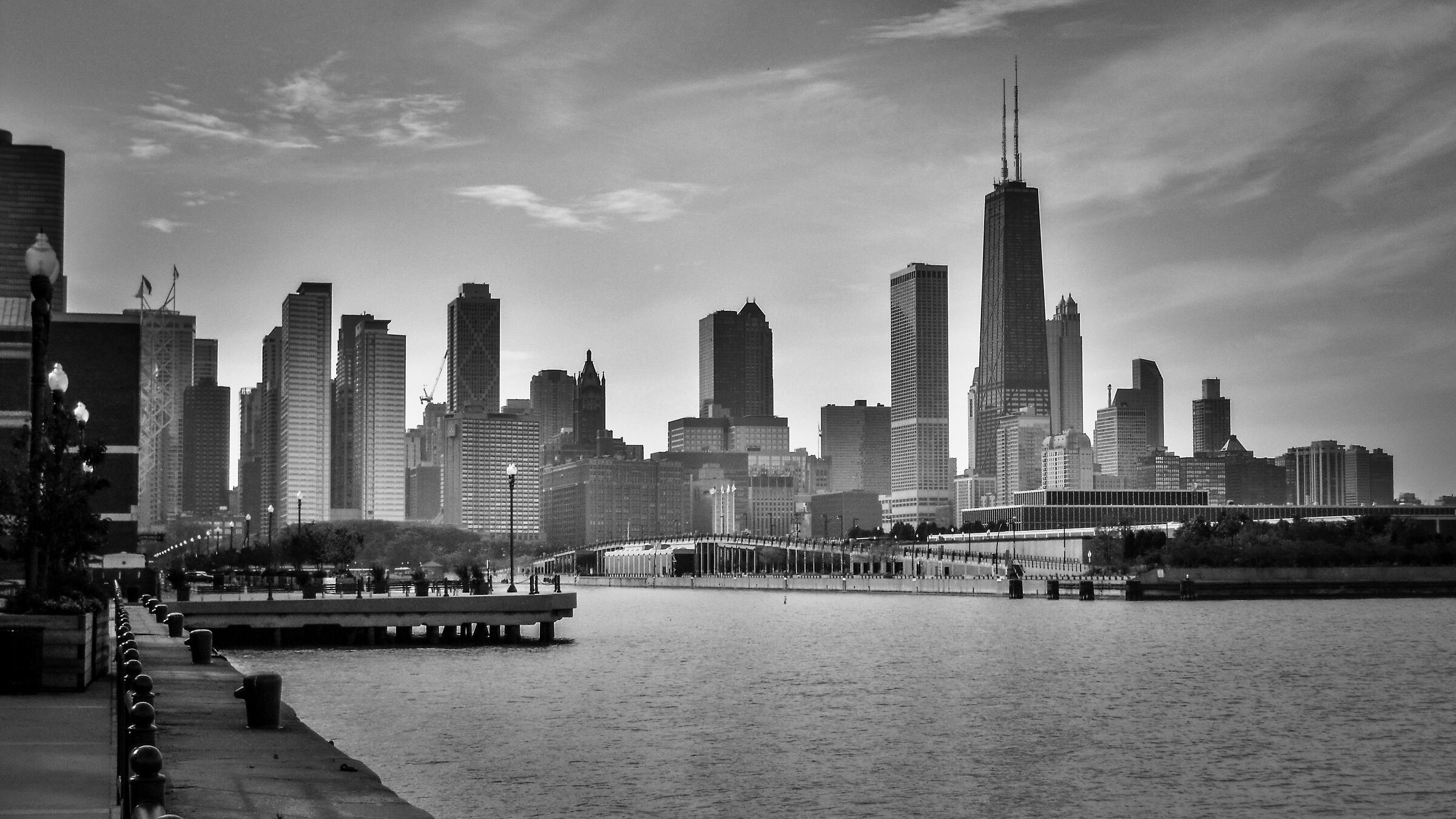 Chicago Skyline in B&W