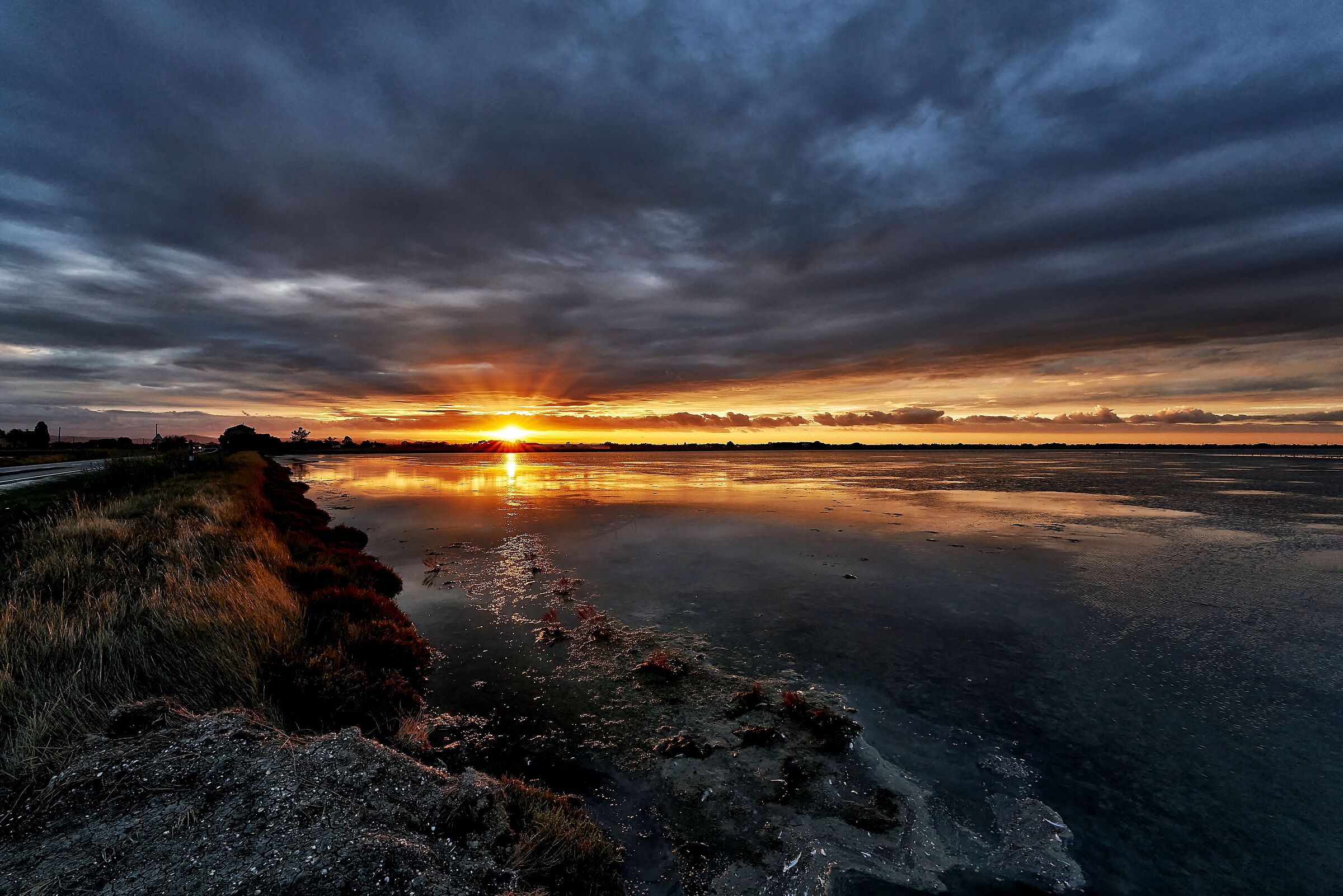 Tramonto alle saline