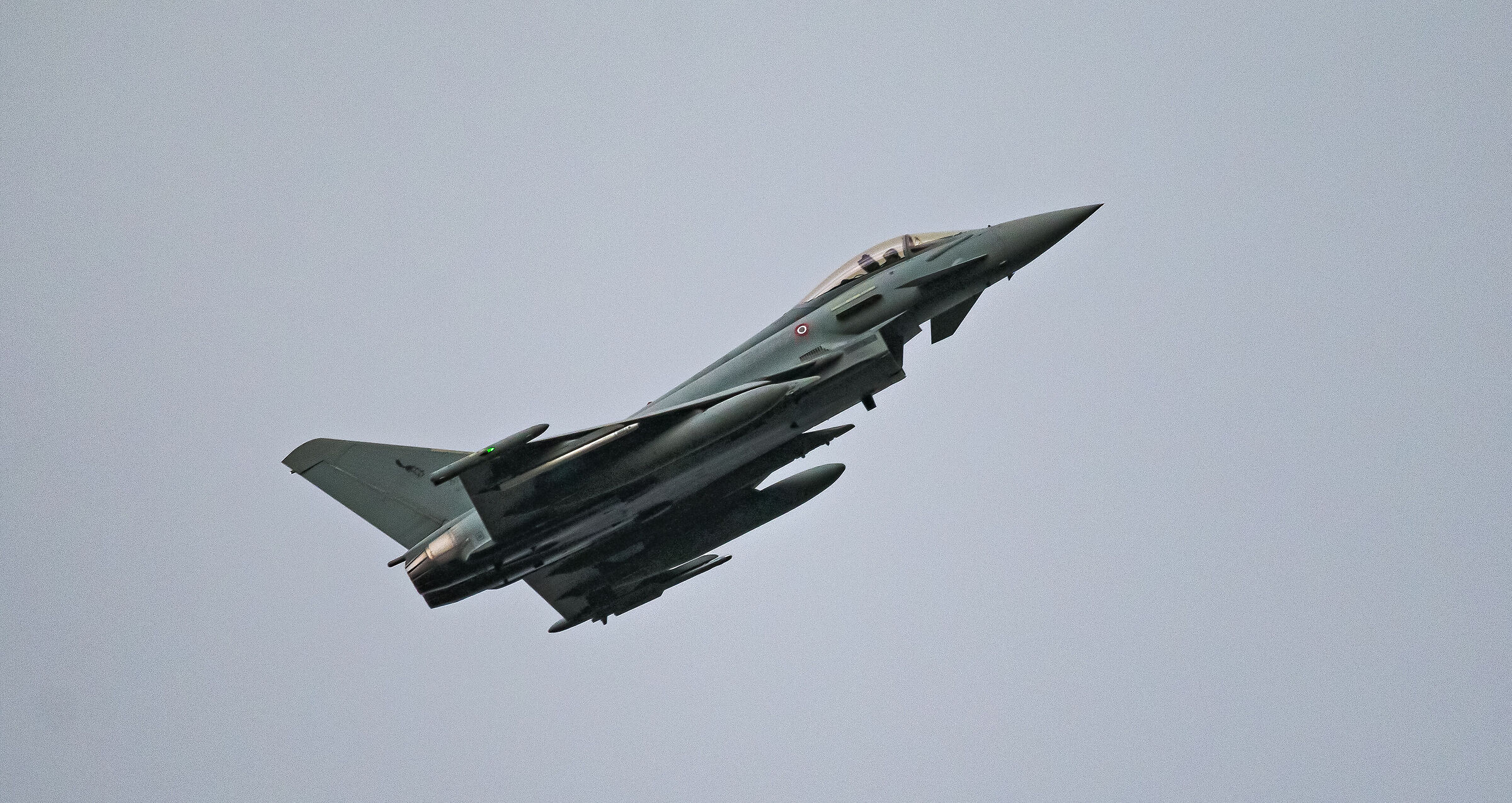 Eurofighter above house