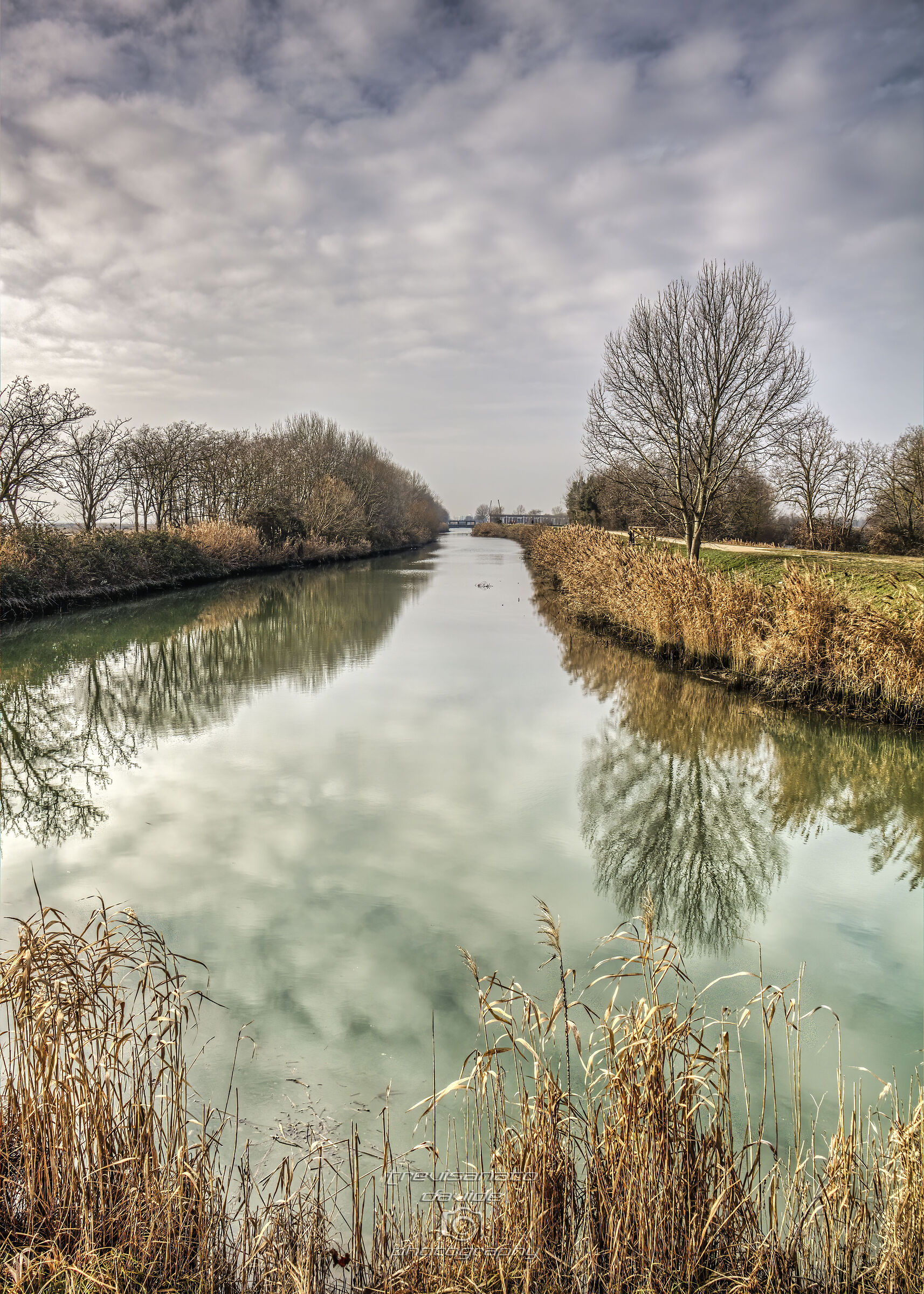 Drainage canal, view towards the Tessera drainage system