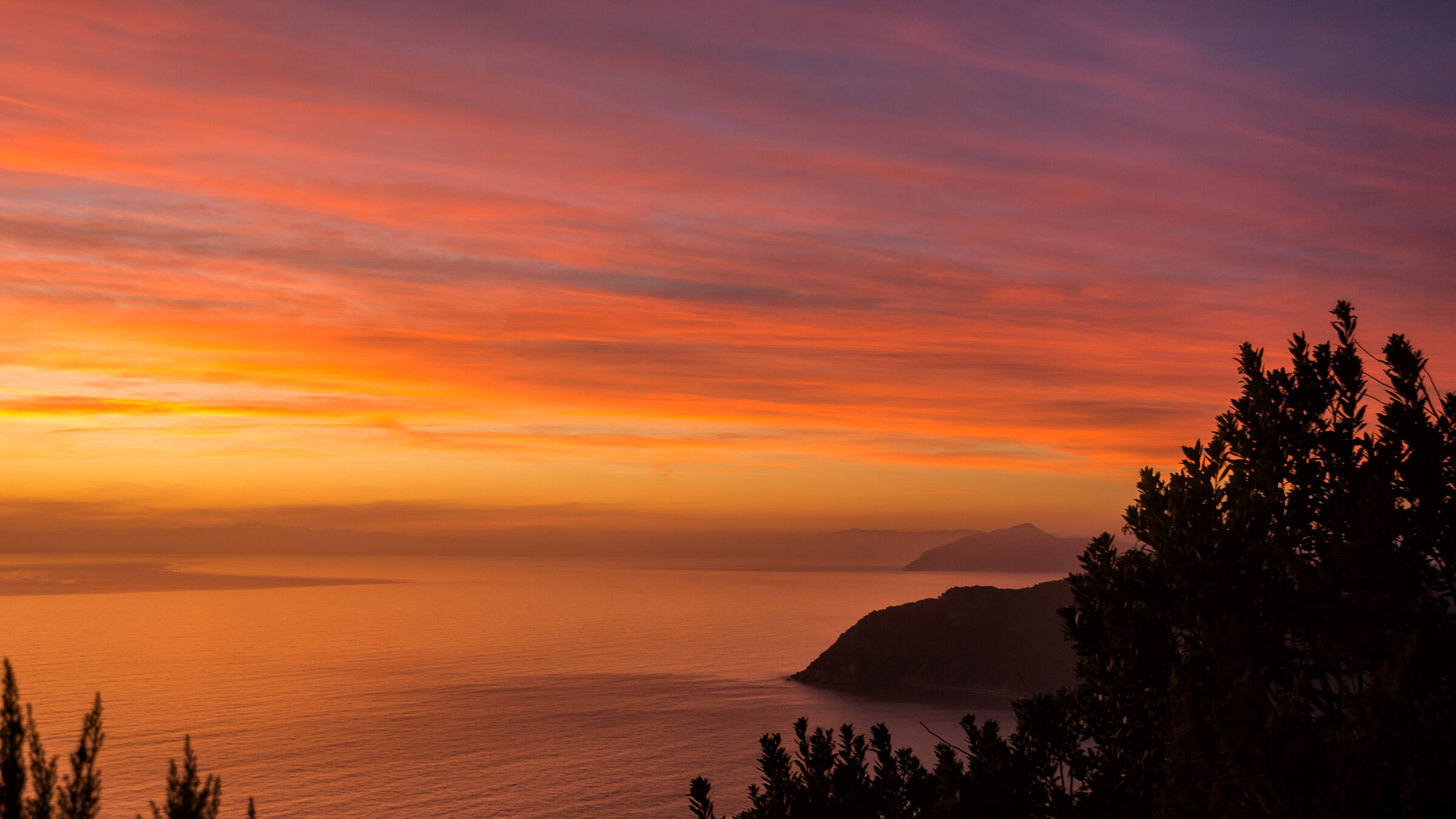 Sunset on the headlands