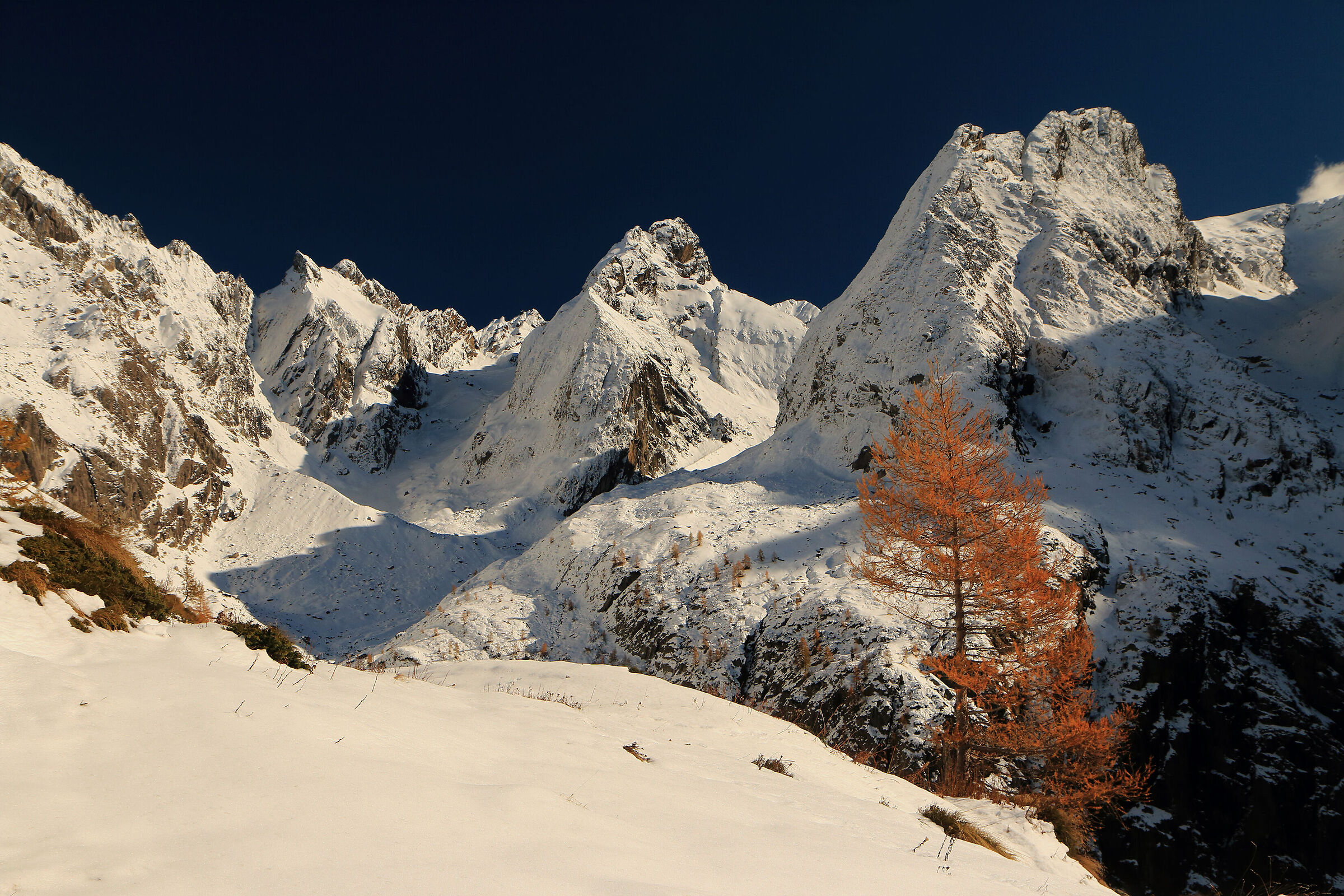 a memory of snow-capped mountains