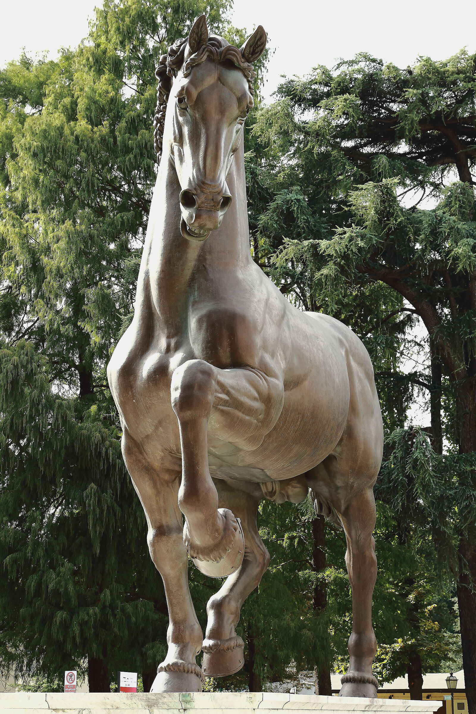 Cavallo di bronzo all'ippodromo