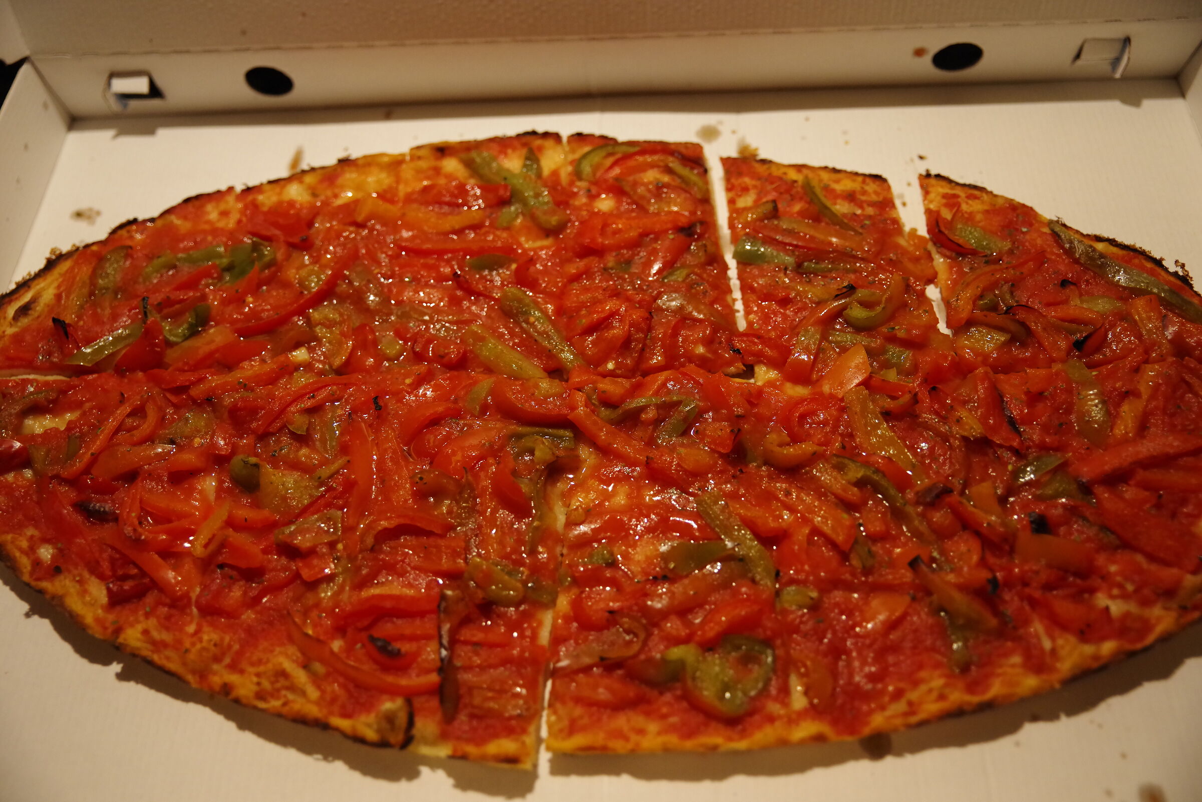 Pizza with peppers