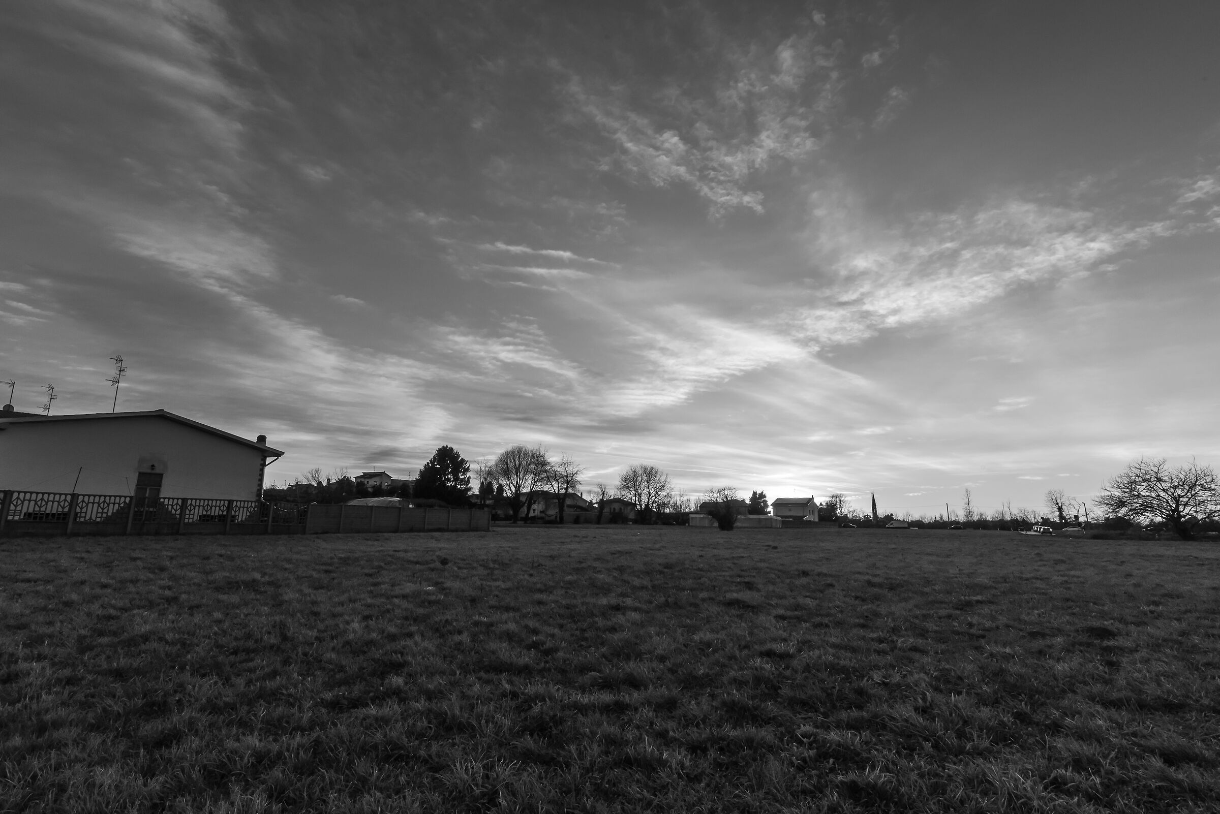 paesaggio al tramonto