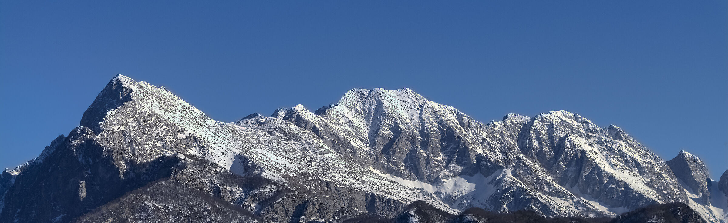 Panoramica sul gruppo Canin alpi Giulie