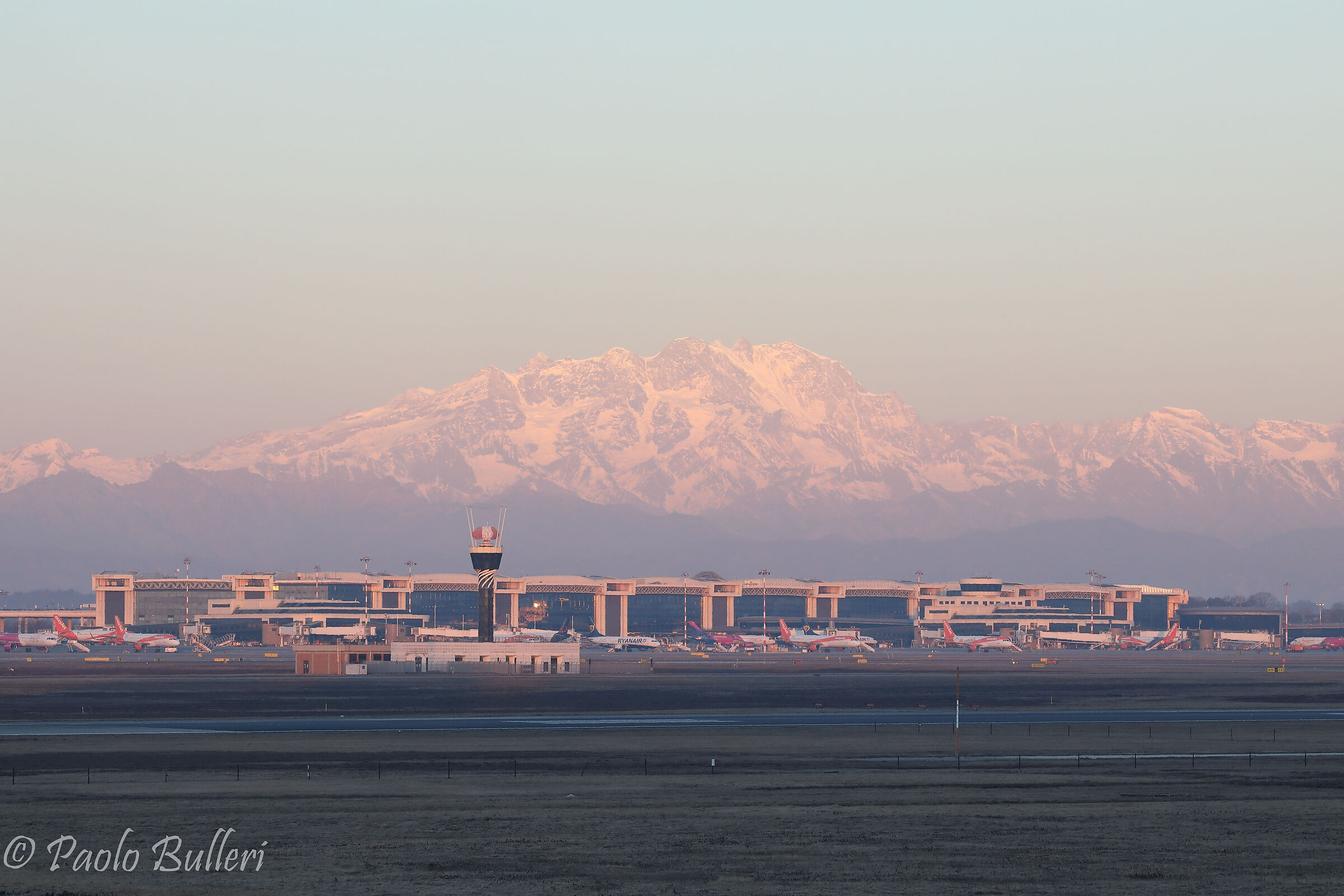 Malpensa Airport and Alpes
