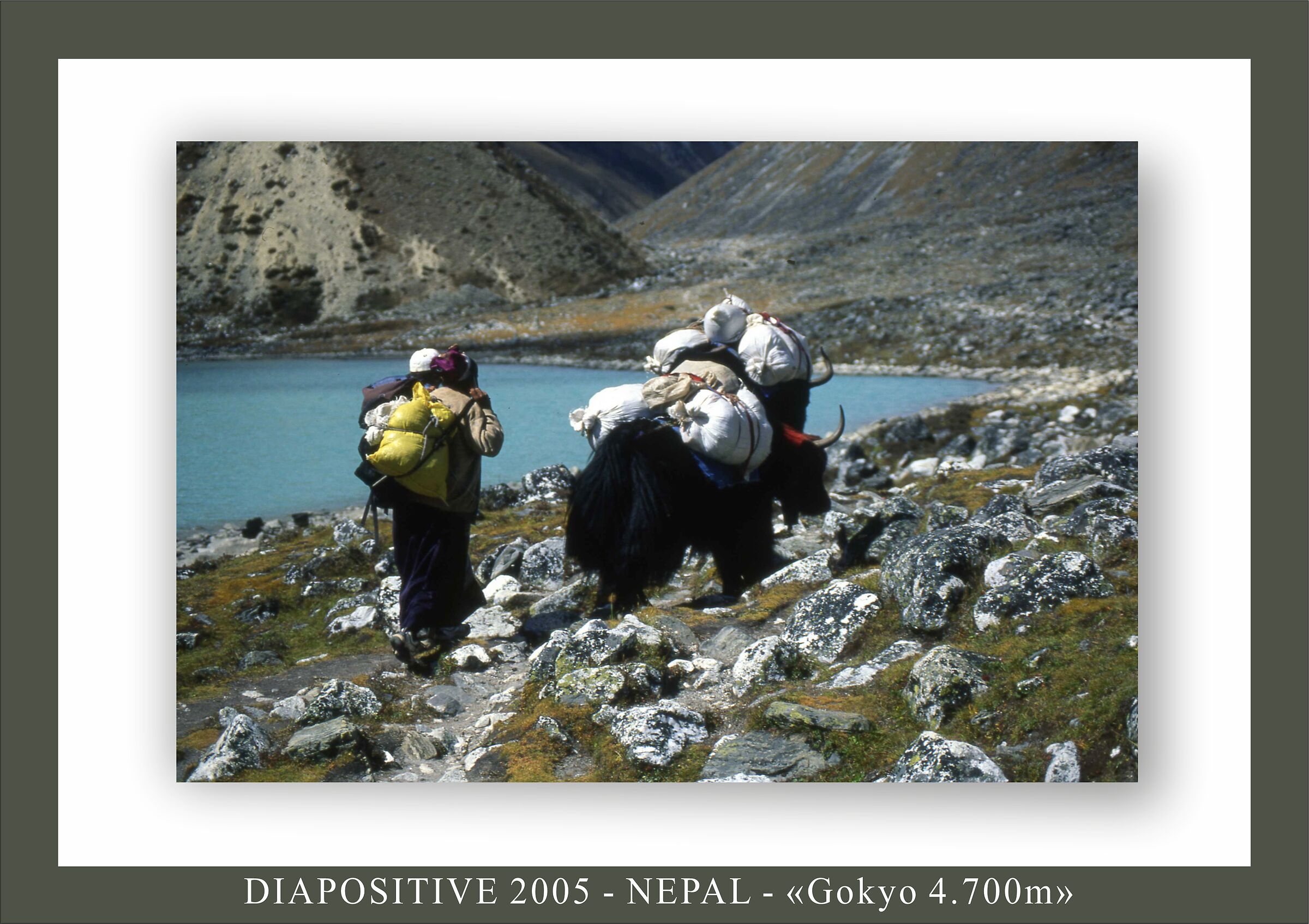 going up to the lakes of Gokyo