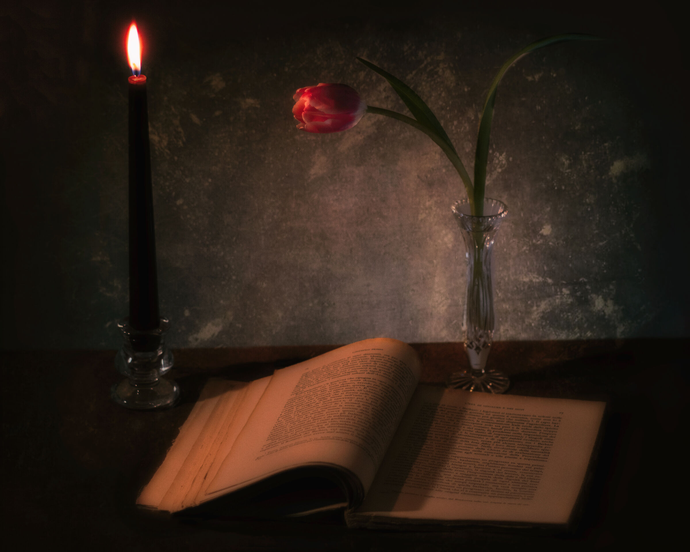 Read by candlelight