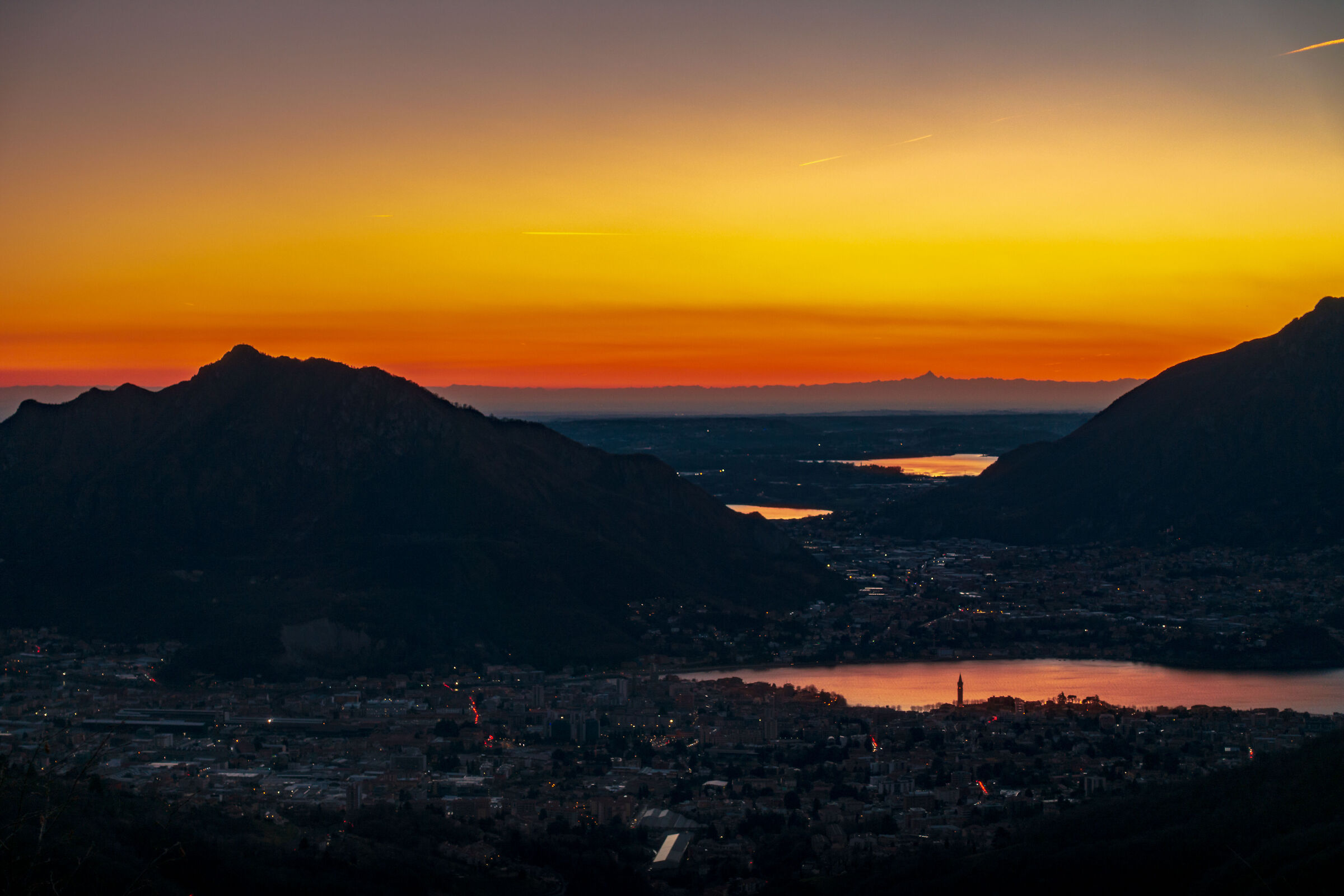 Sunset on Lecco