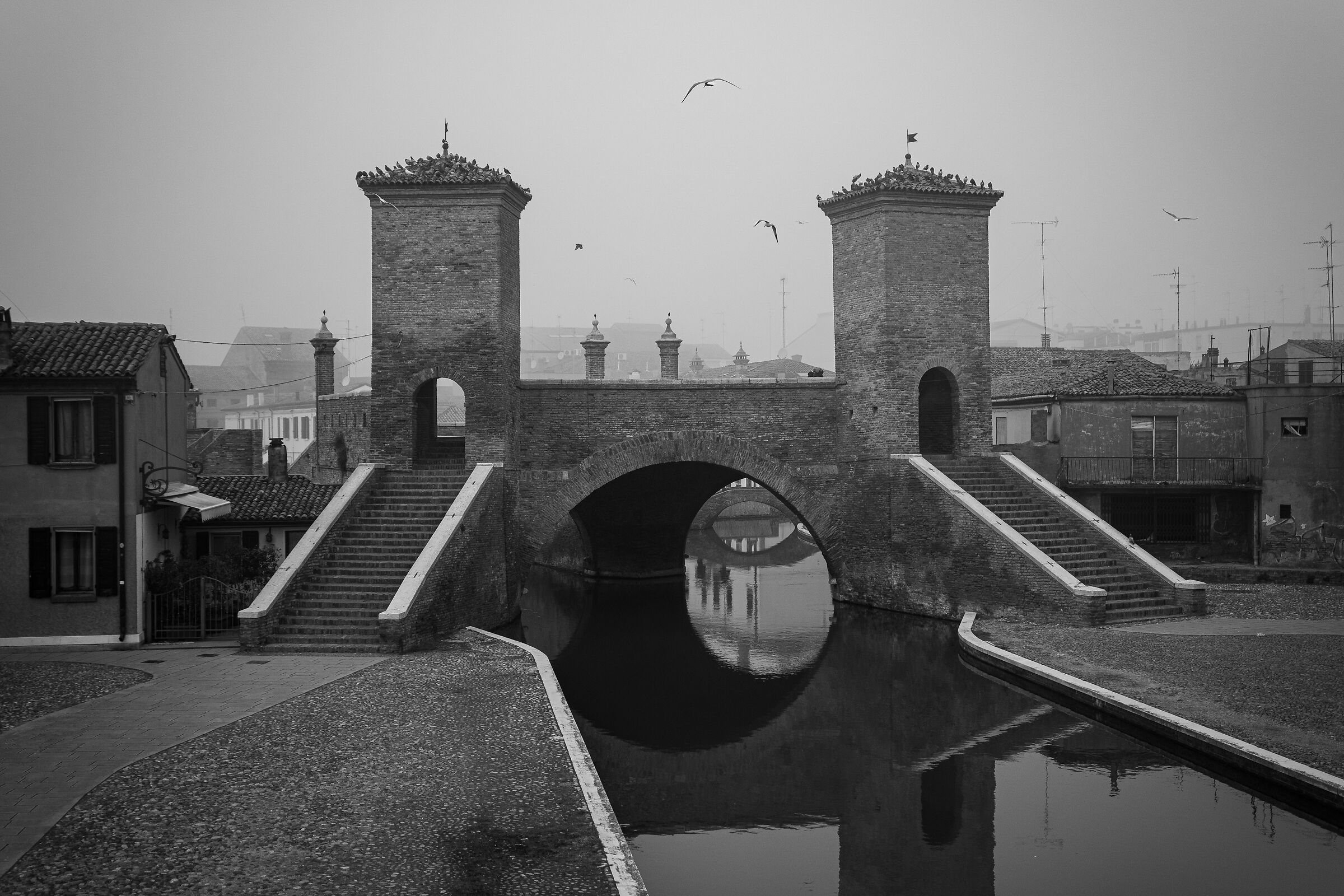 The three bridges of Comacchio
