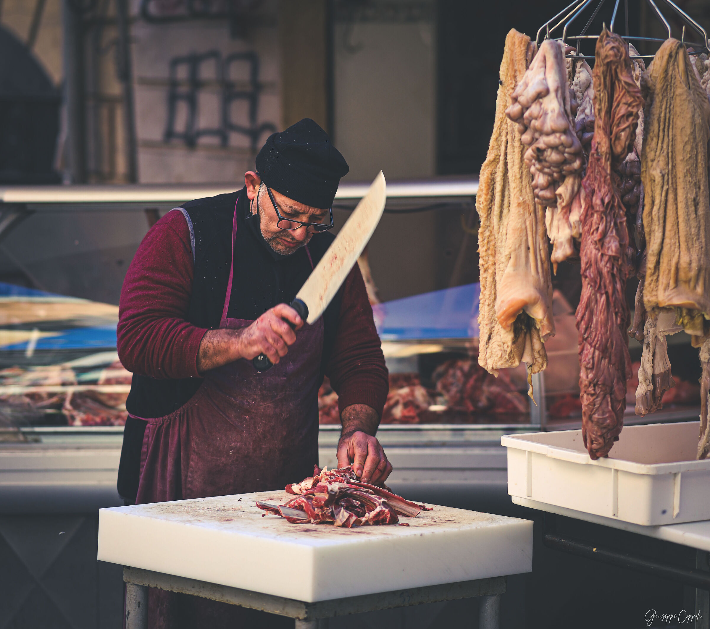 At the market...