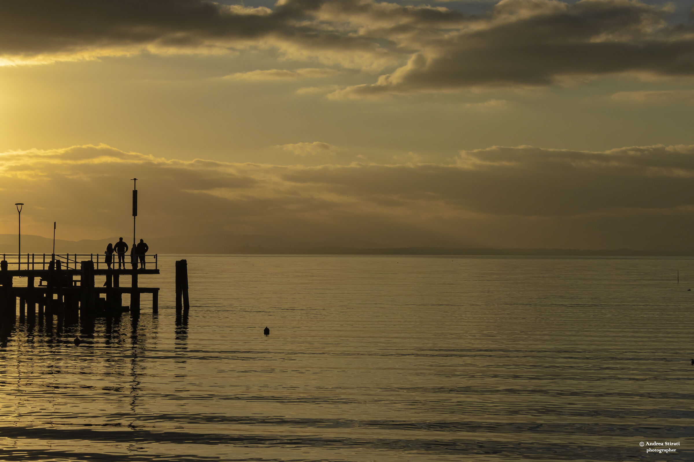 sunset at the pier