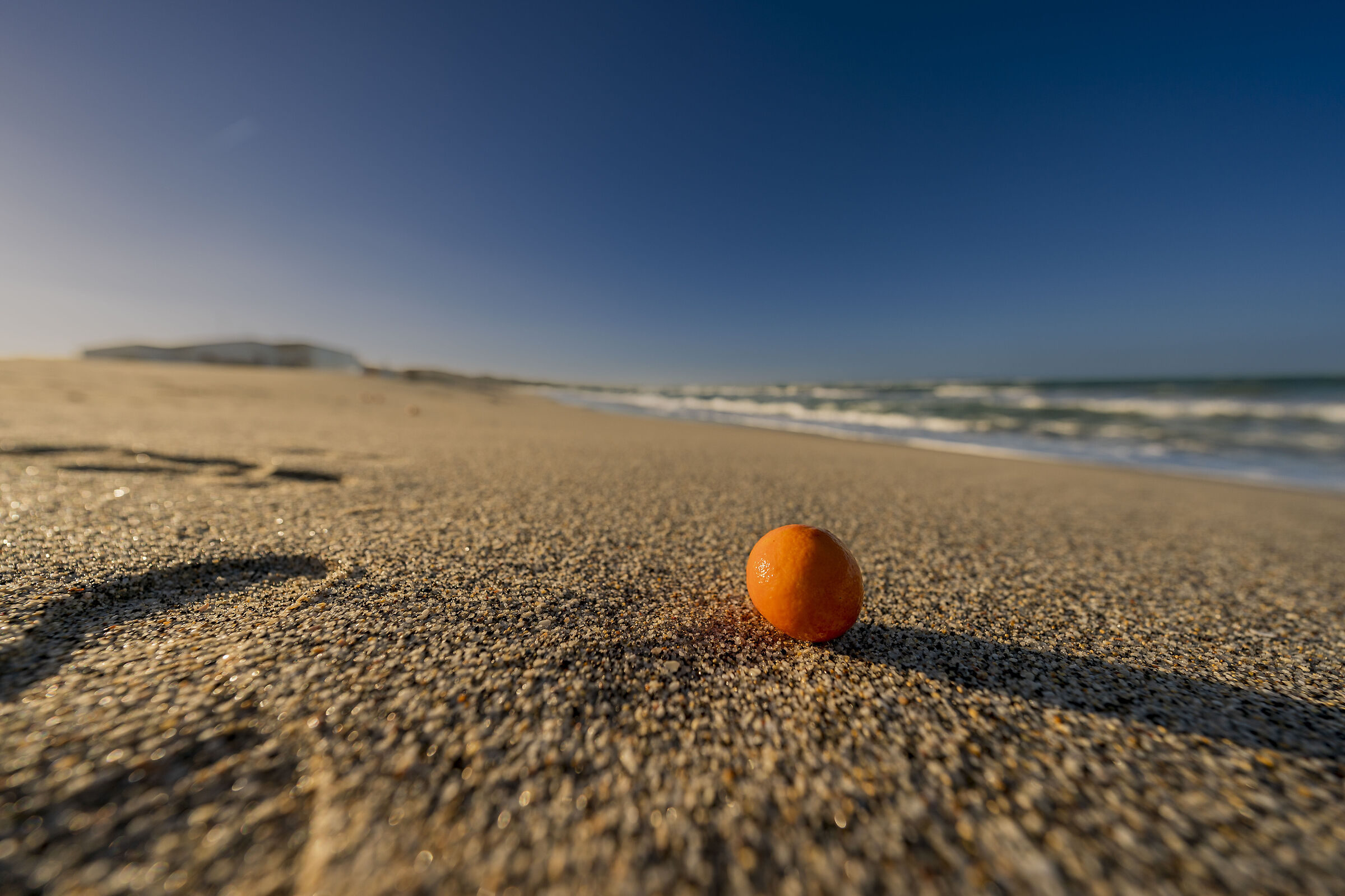 Sand and fruit