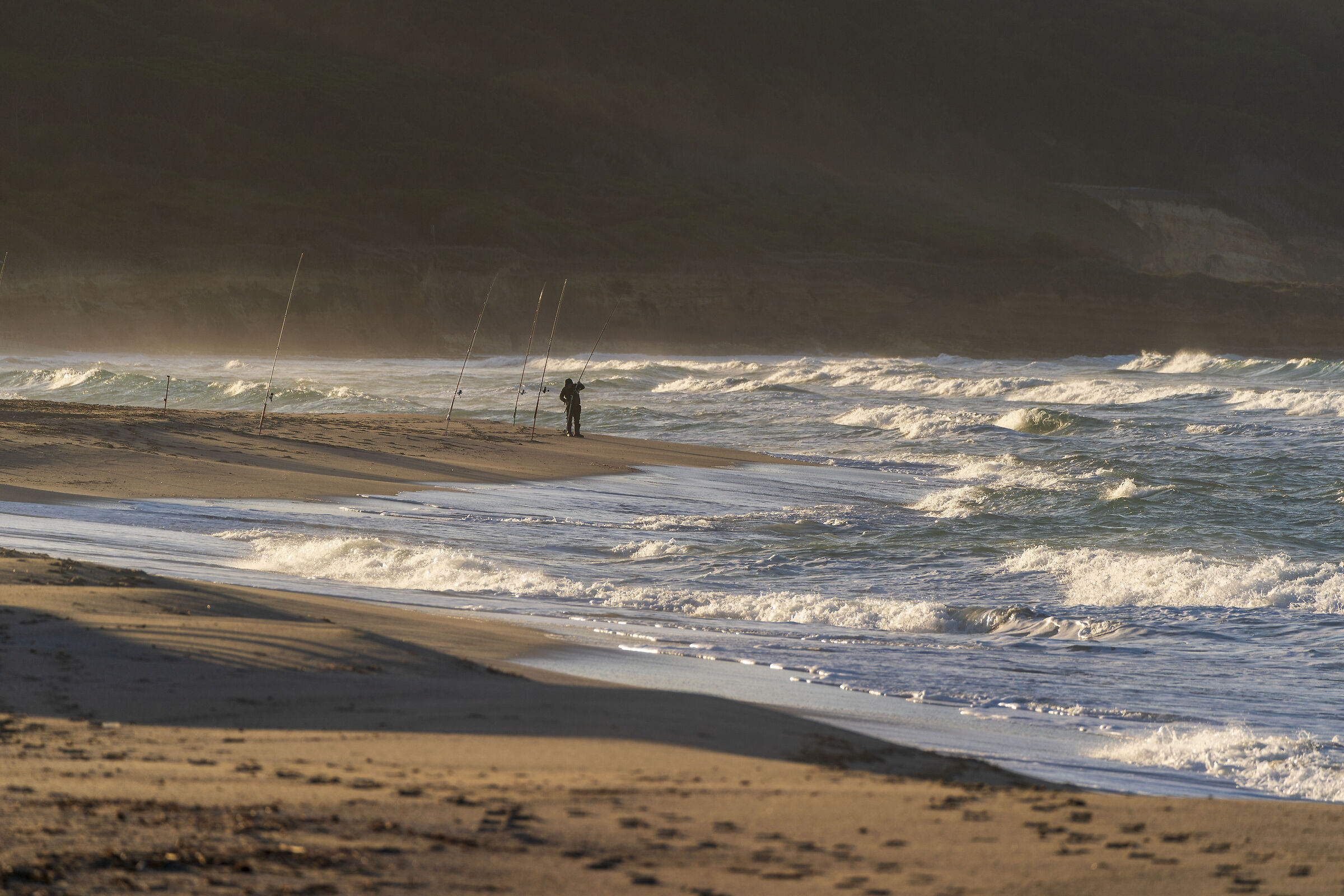 Fisherman doing work