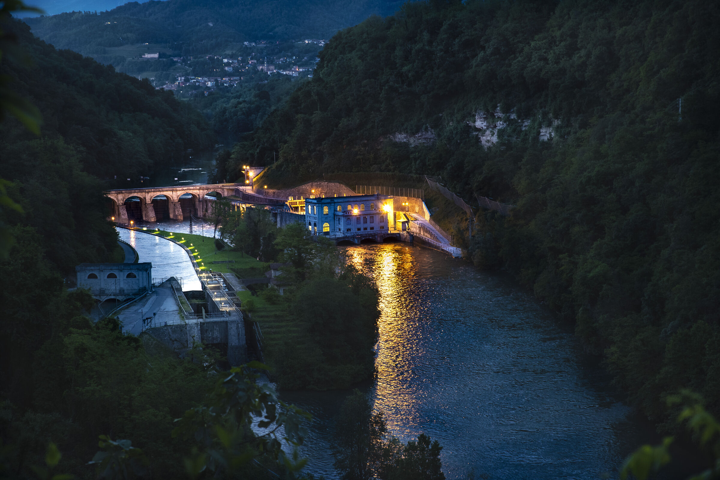 Paderno d'adda . Adda River