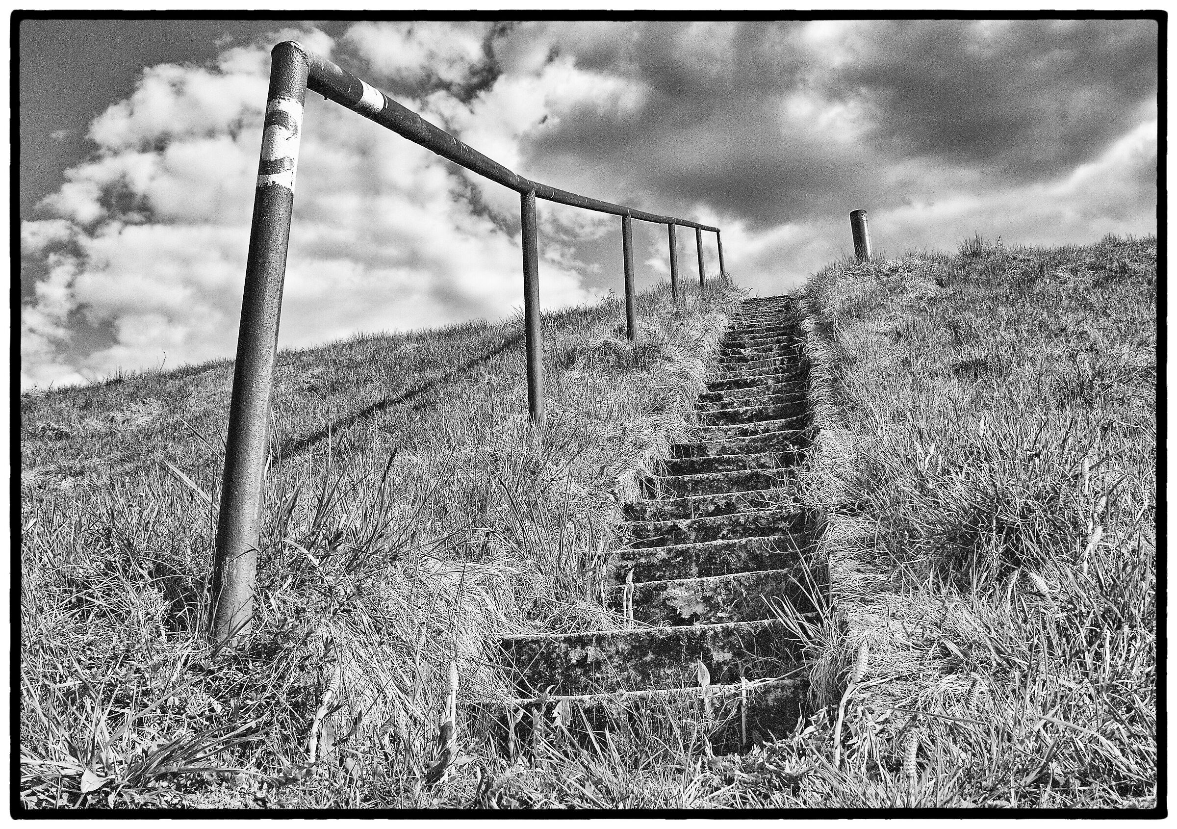 stairs - black and white