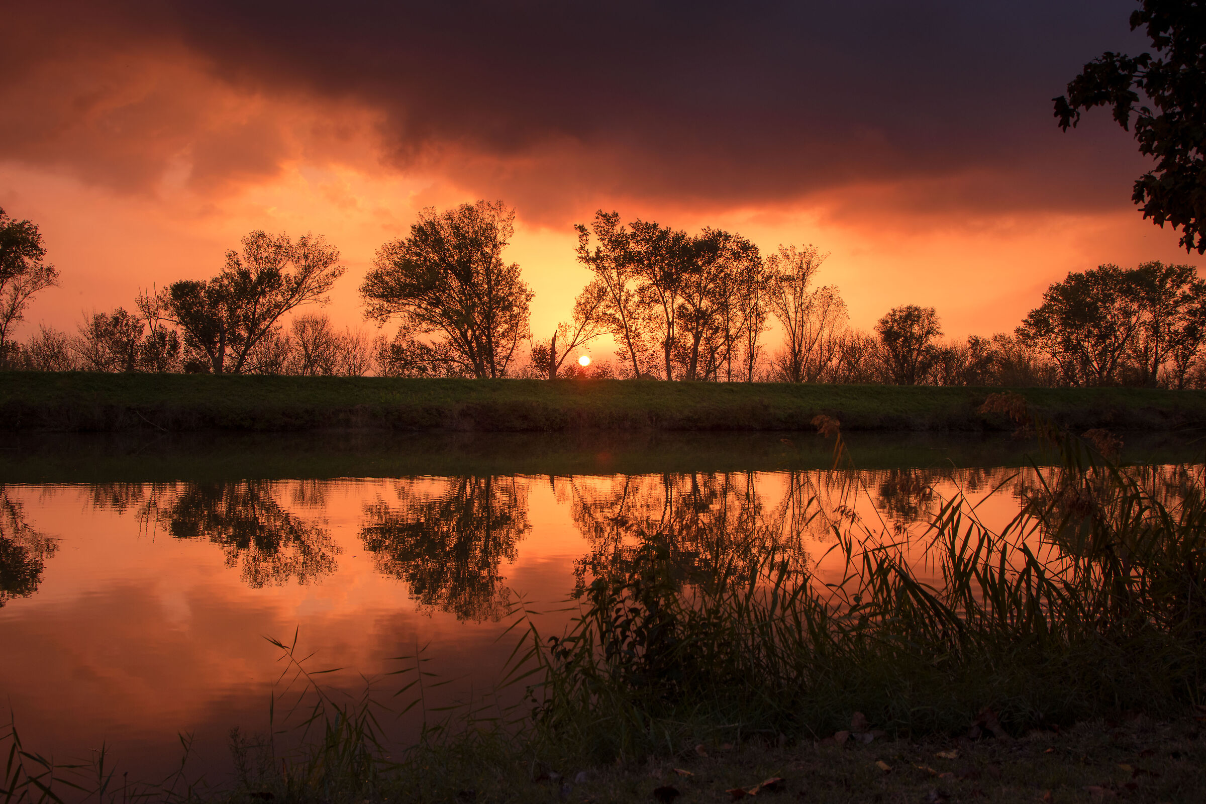 Tramonto dopo la pioggia