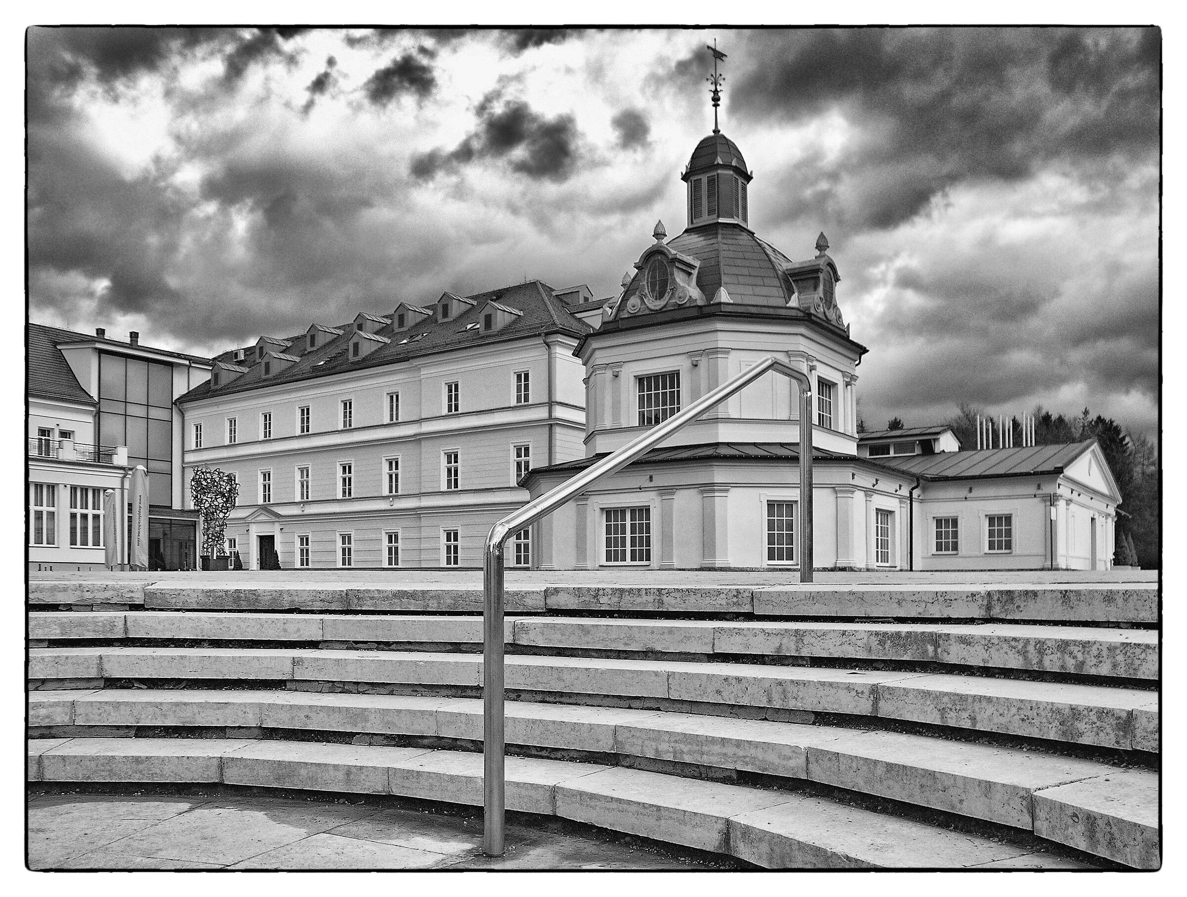 turcianske teplice - black and white