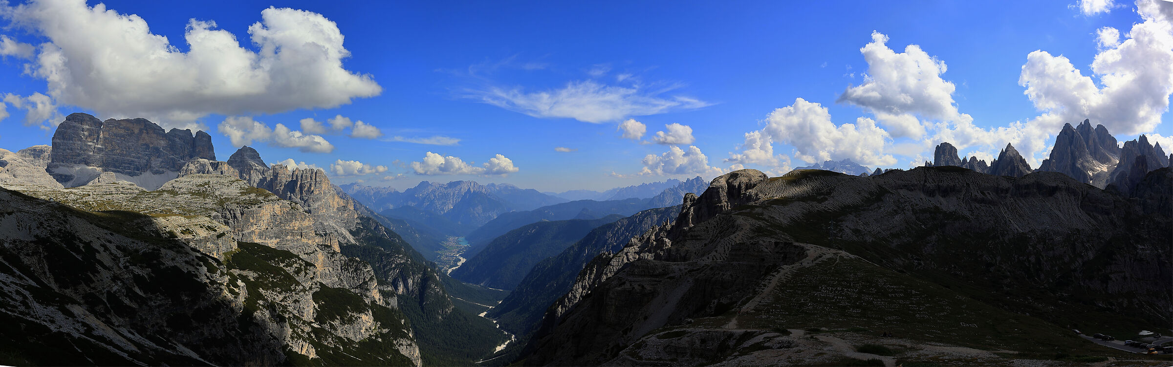 Mega panoramic view from the Lagazuoi refuge