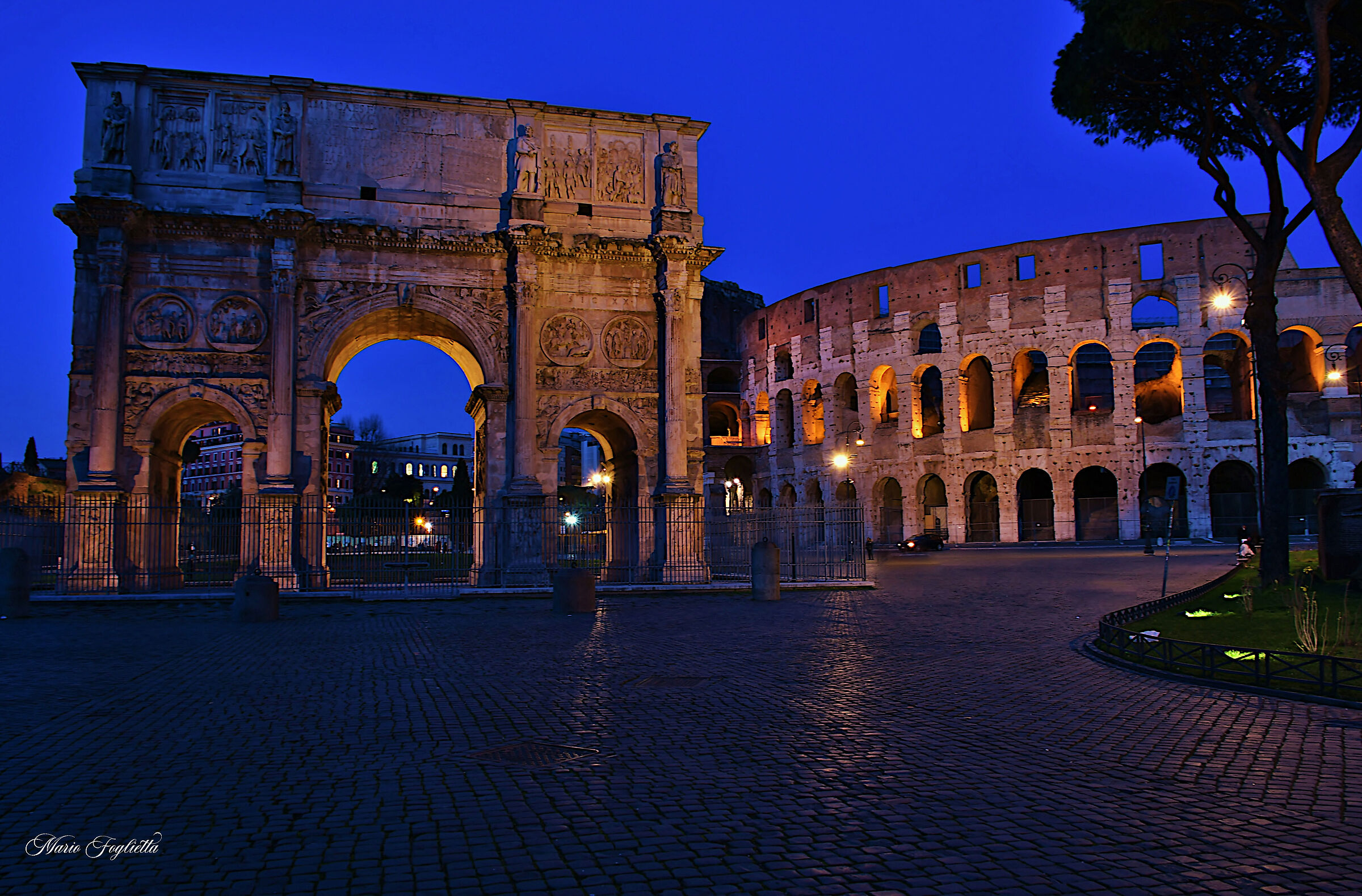 Arch of Constantine and Colosseum