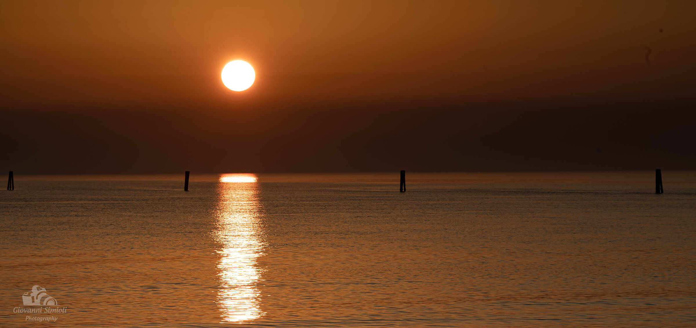 Winter sunset in Grado