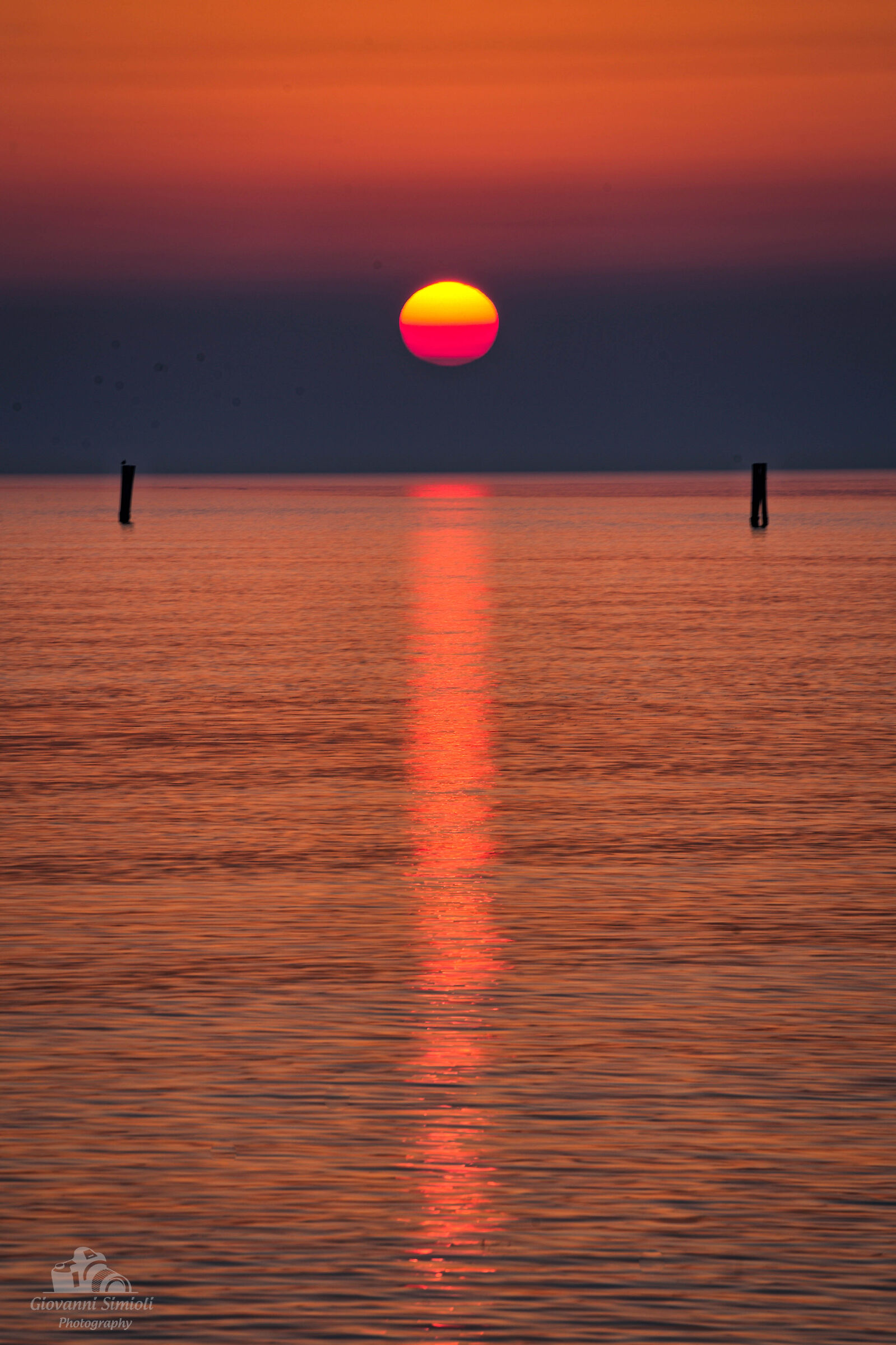 Tramonto invernale a Grado