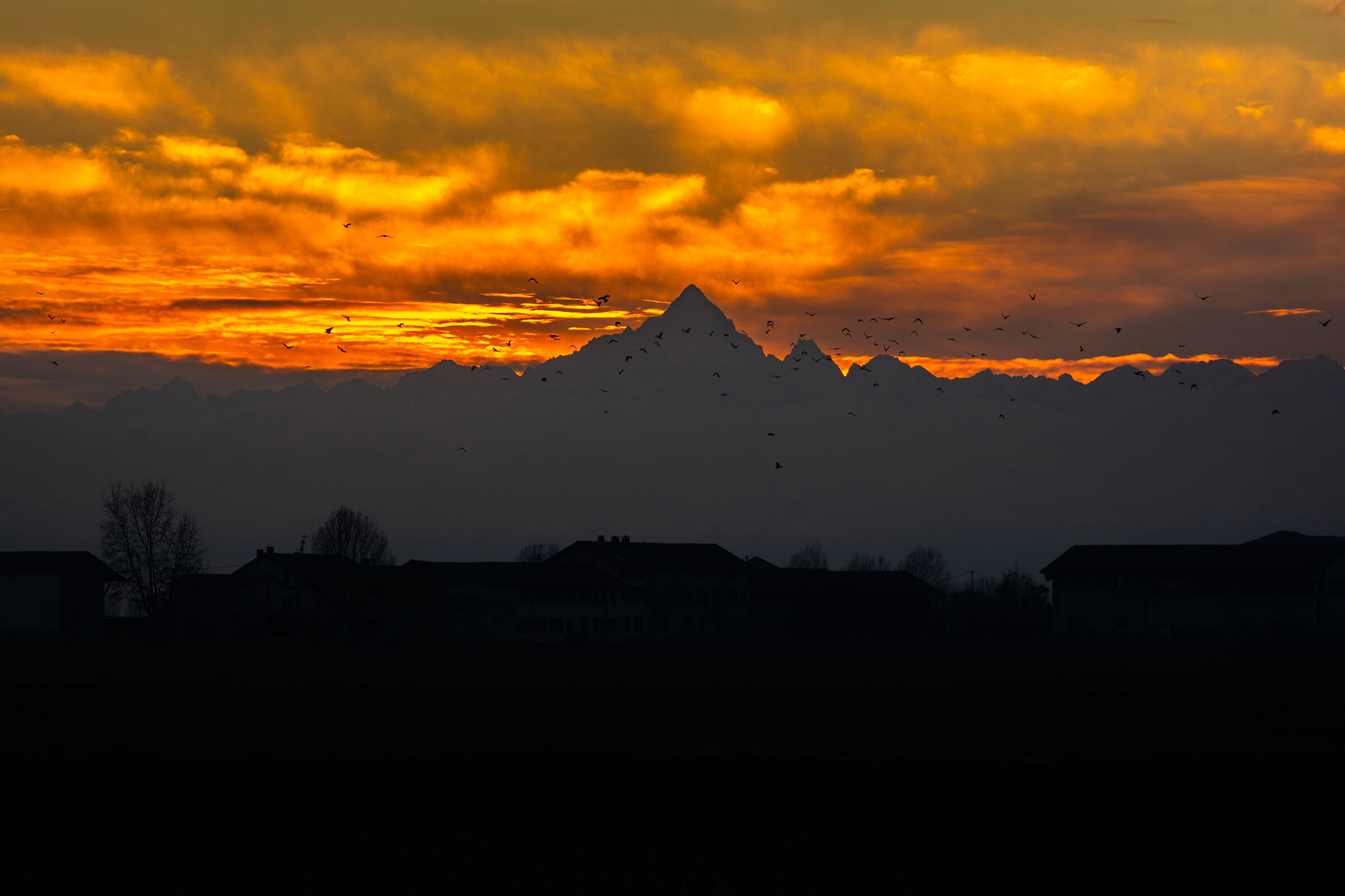 Monviso On Fire