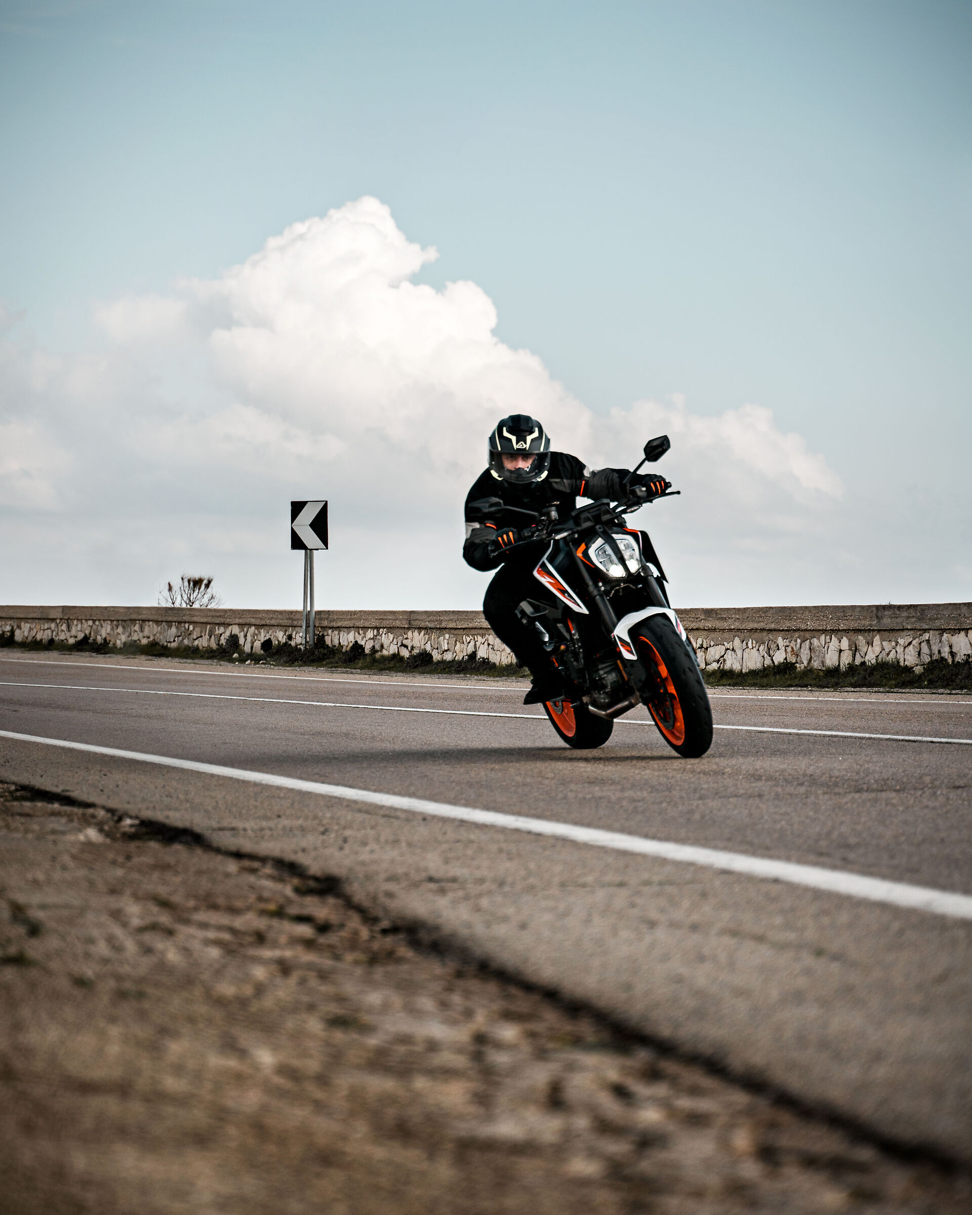 Ktm Duke in curva
