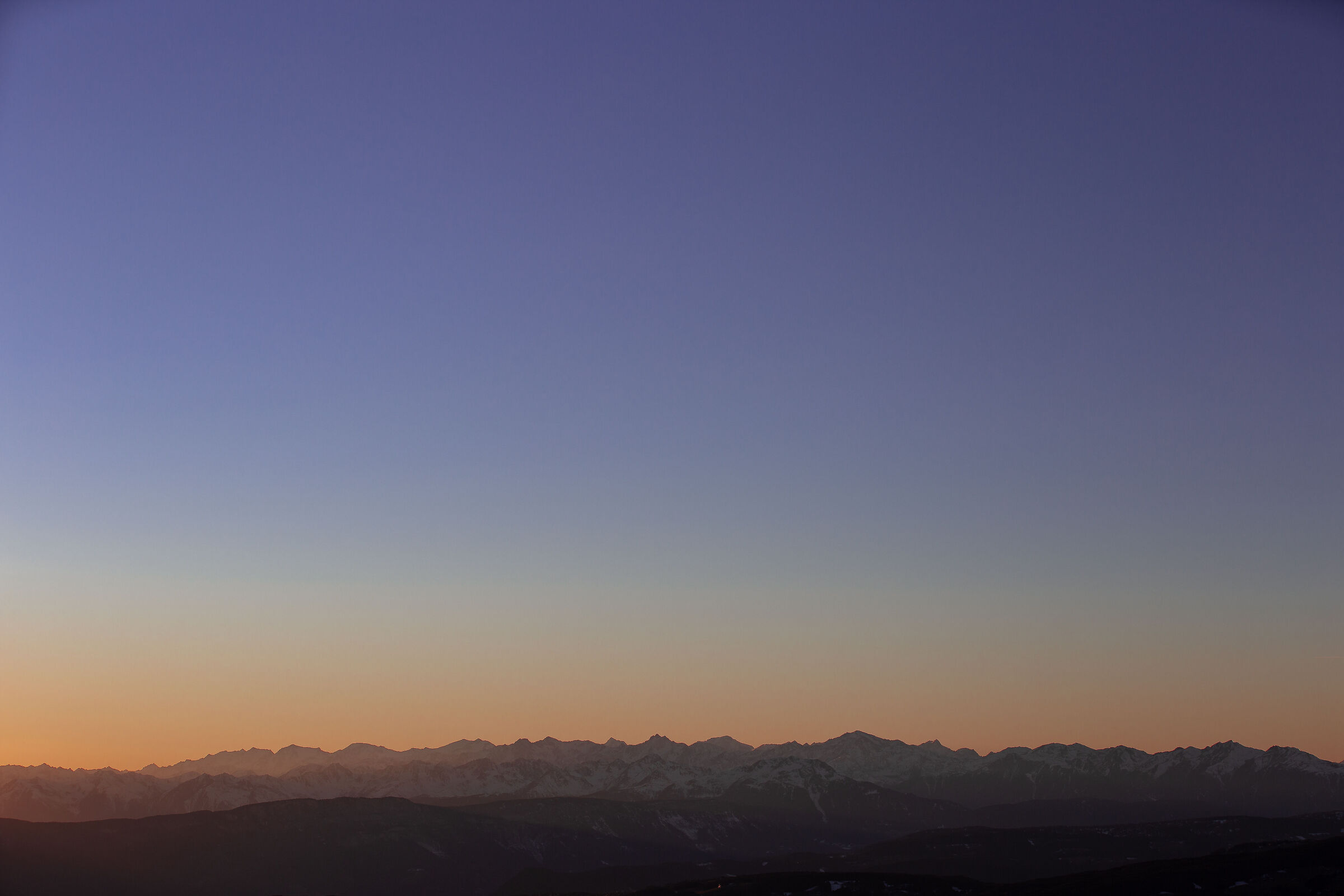 Tramonto sulle Alpi