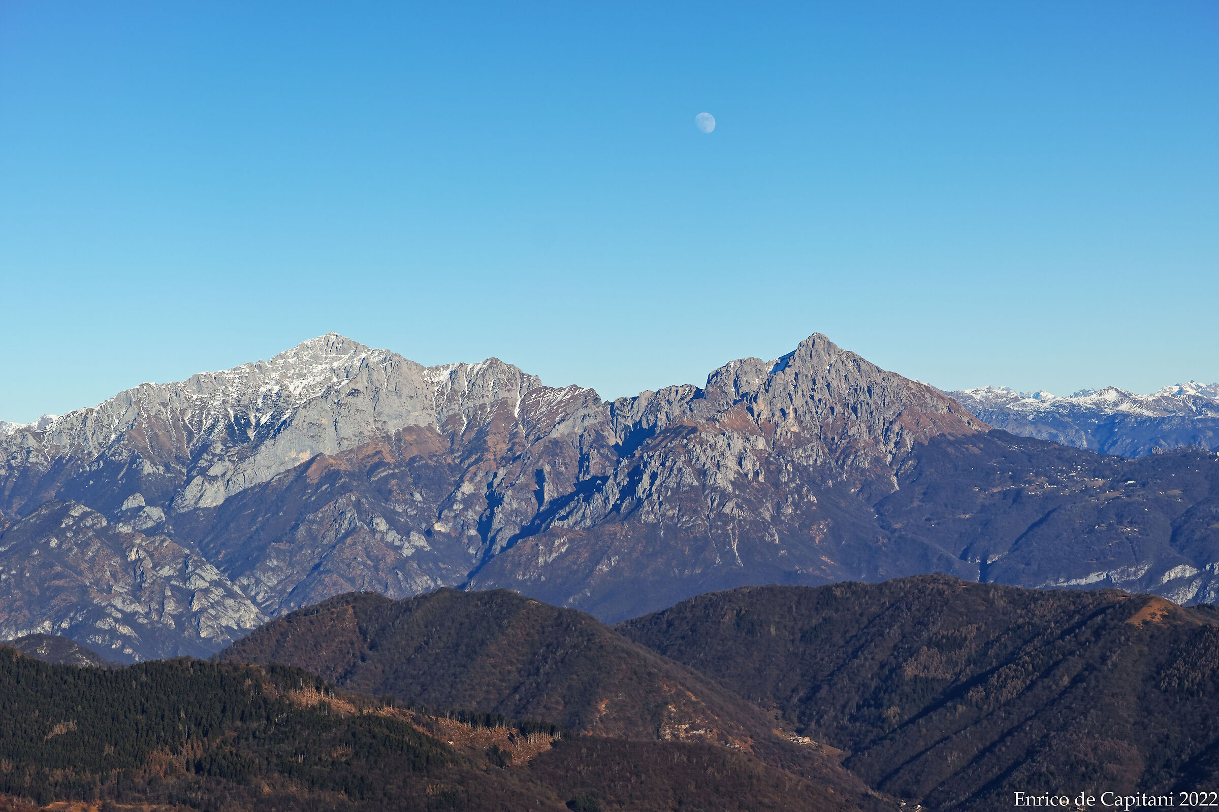 Le Grigne con la Luna