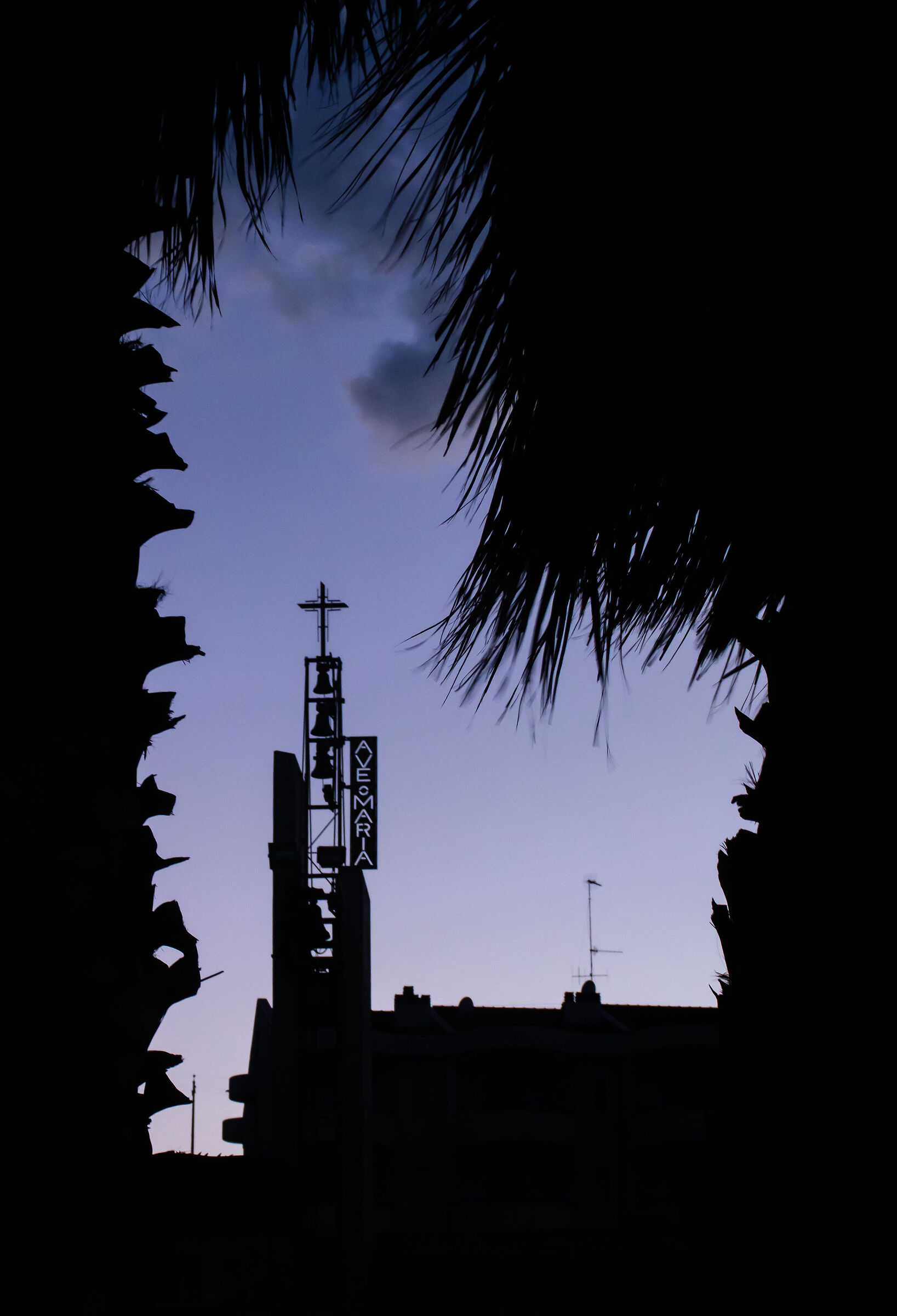 Church on sunset in Fossacesia Marina