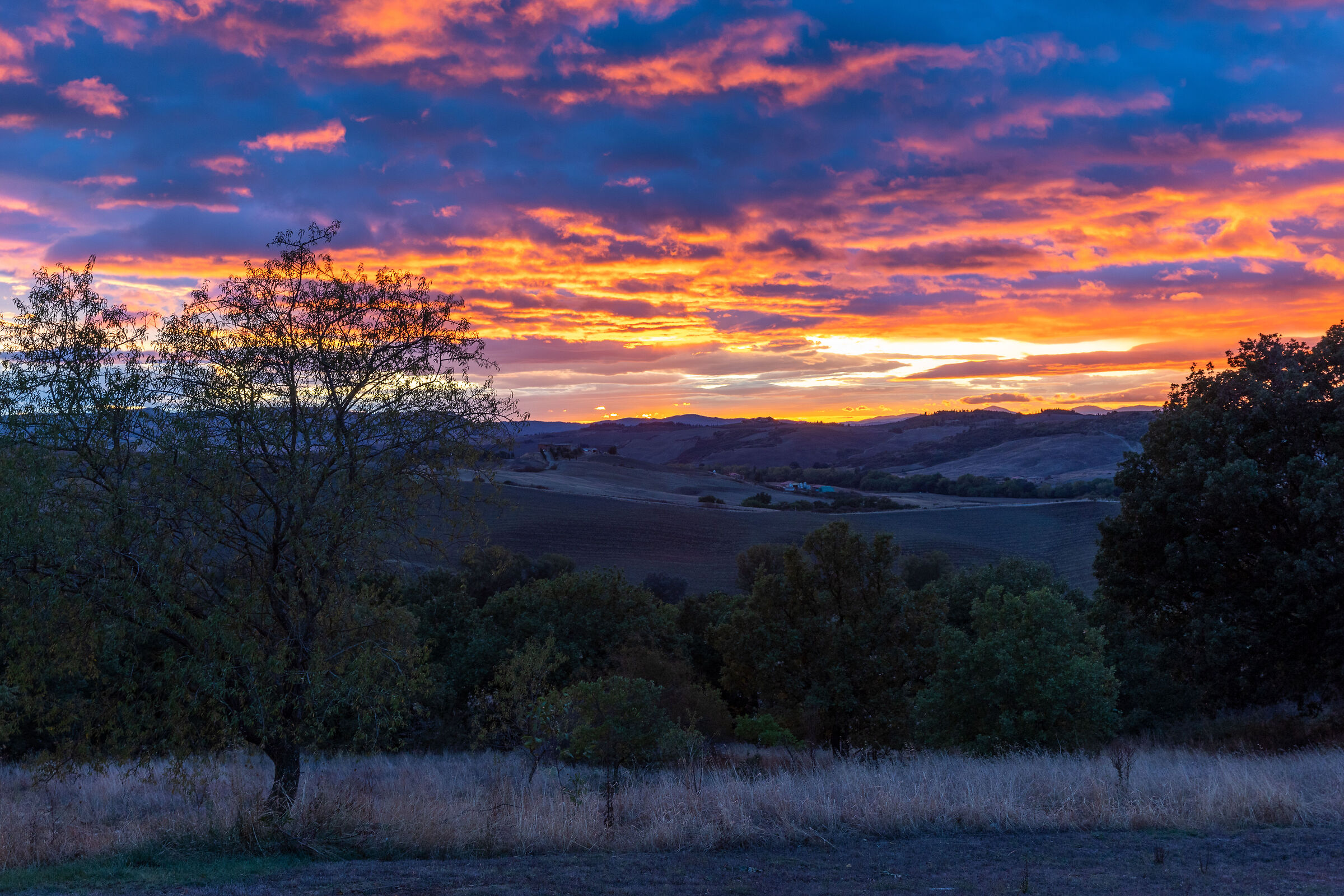 Tramonto in Val D'orcia