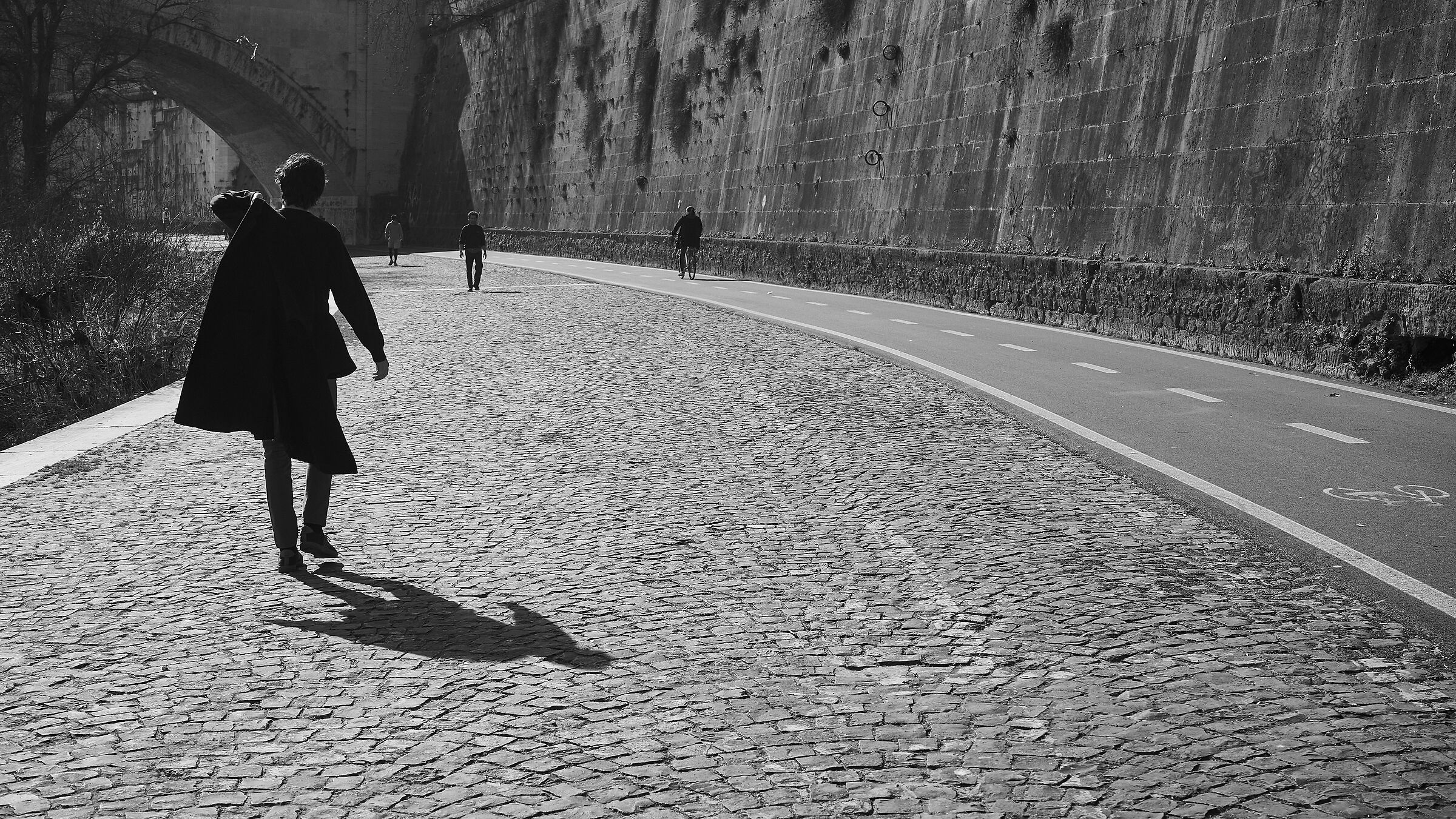 passing through