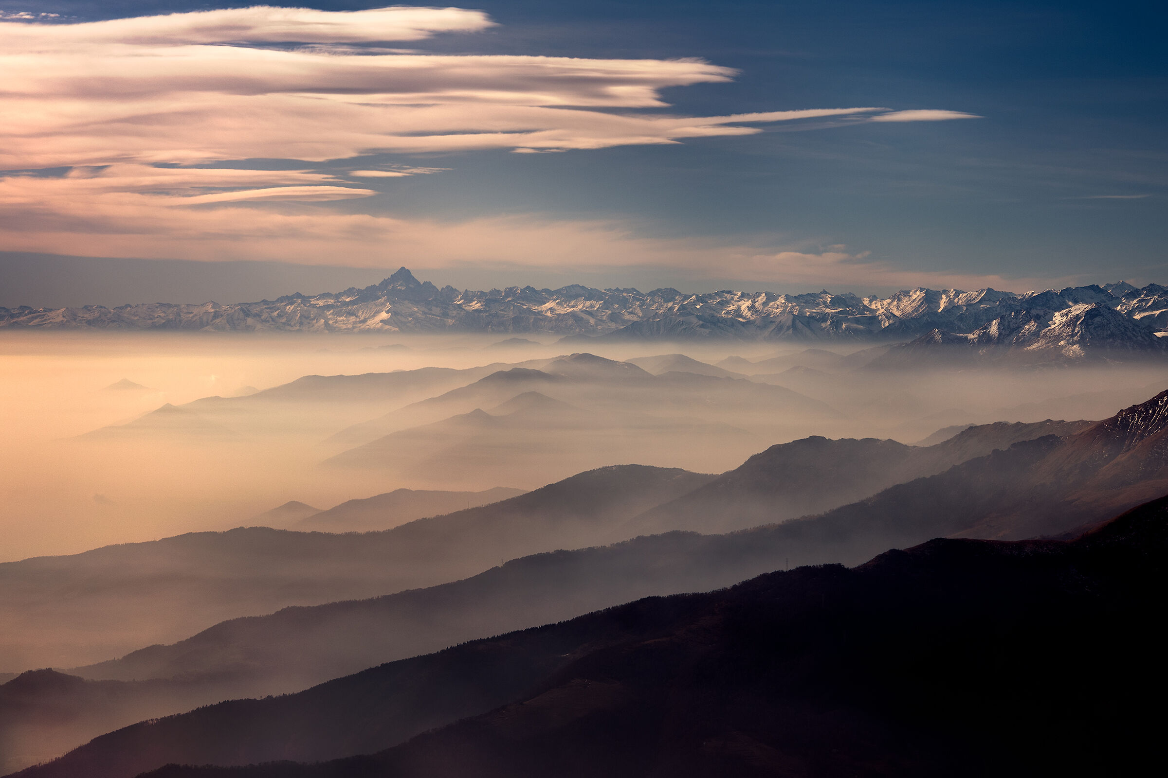 Monviso from Punta Quinseina