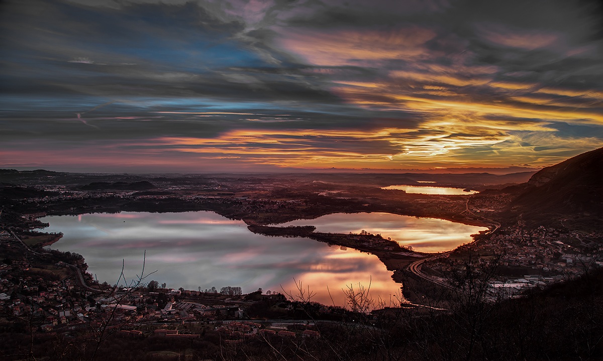 ... un'altro tramonto dal Monte Barro!