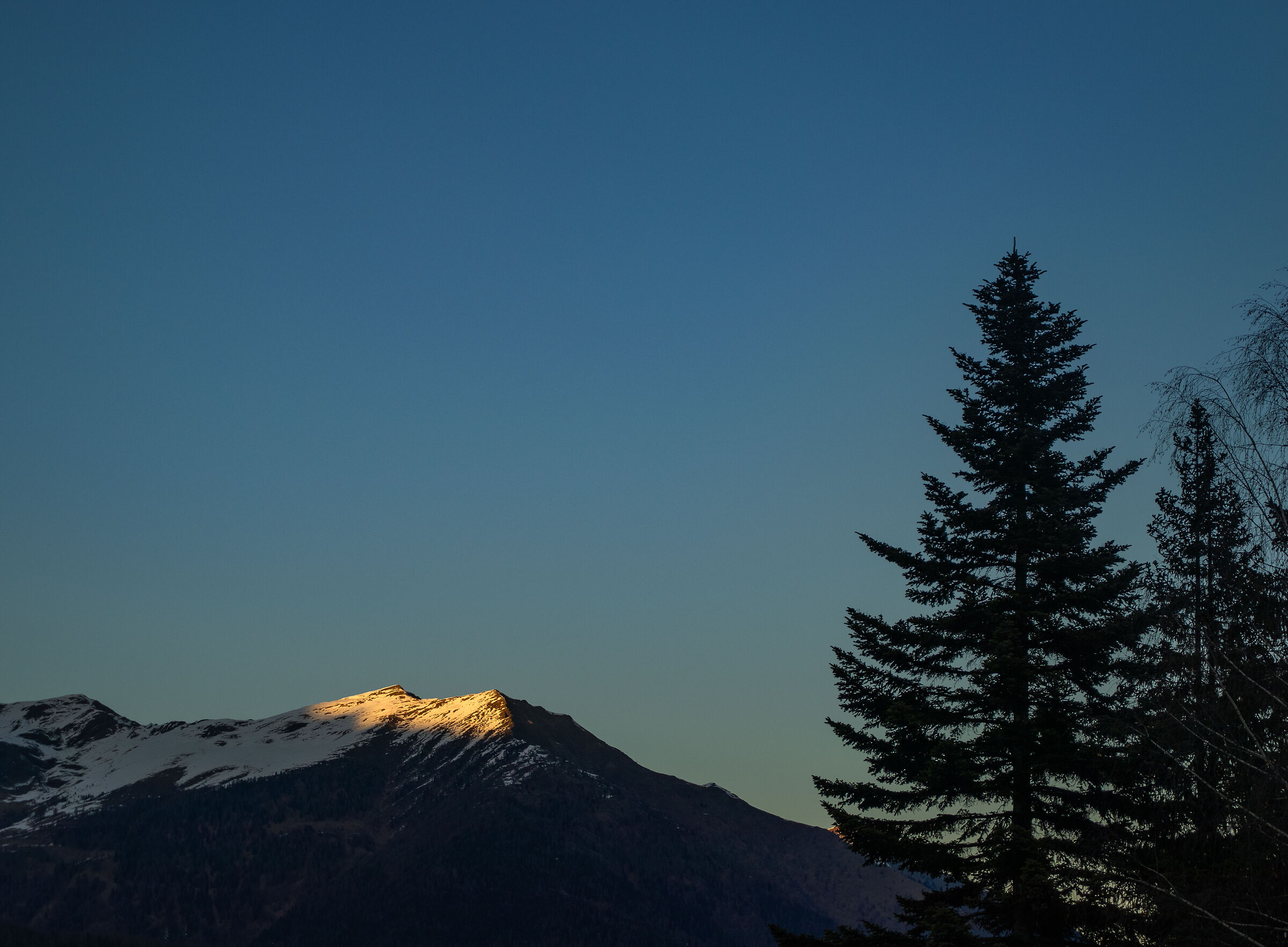 Sunset over the Dolomites