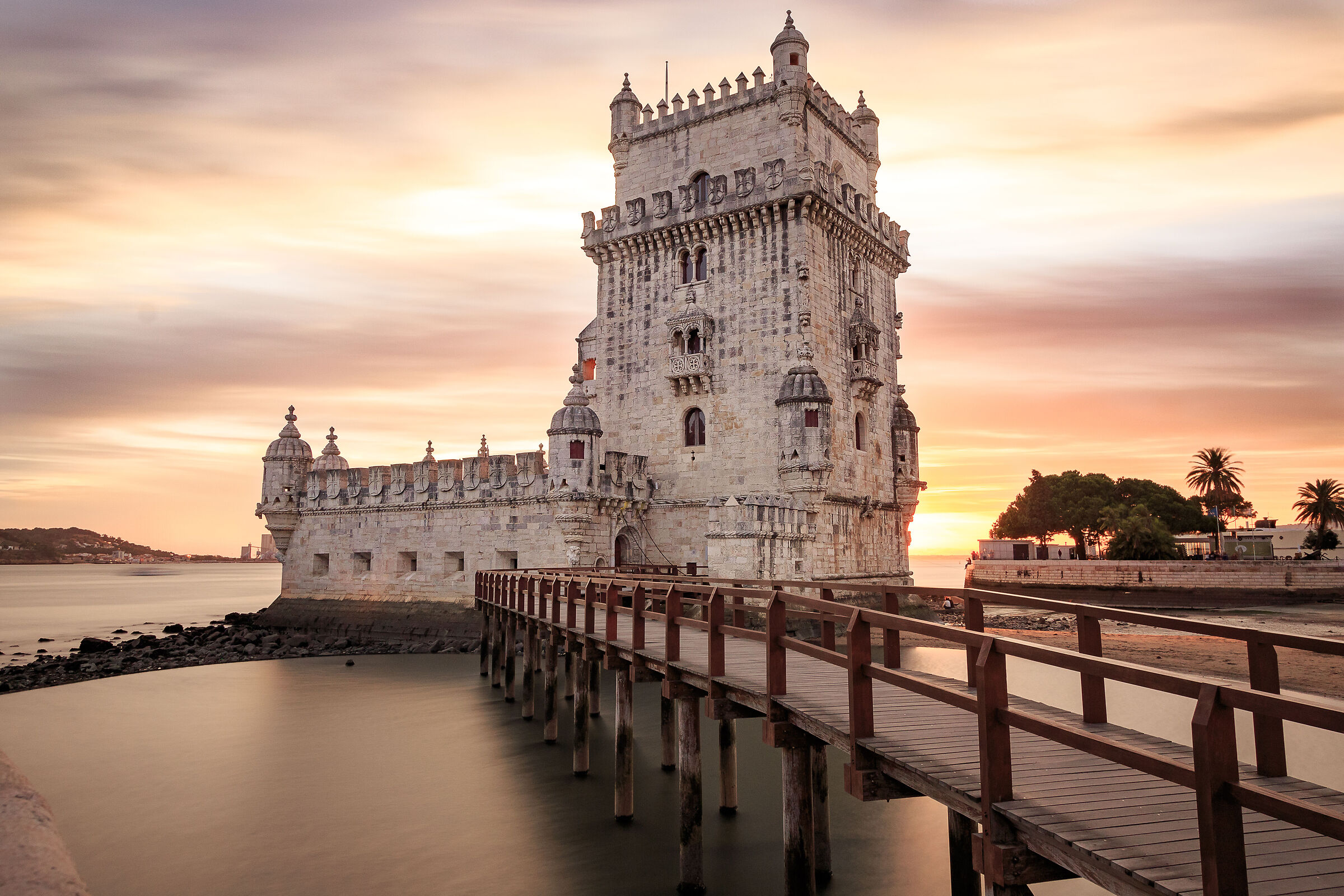 sunset in belem