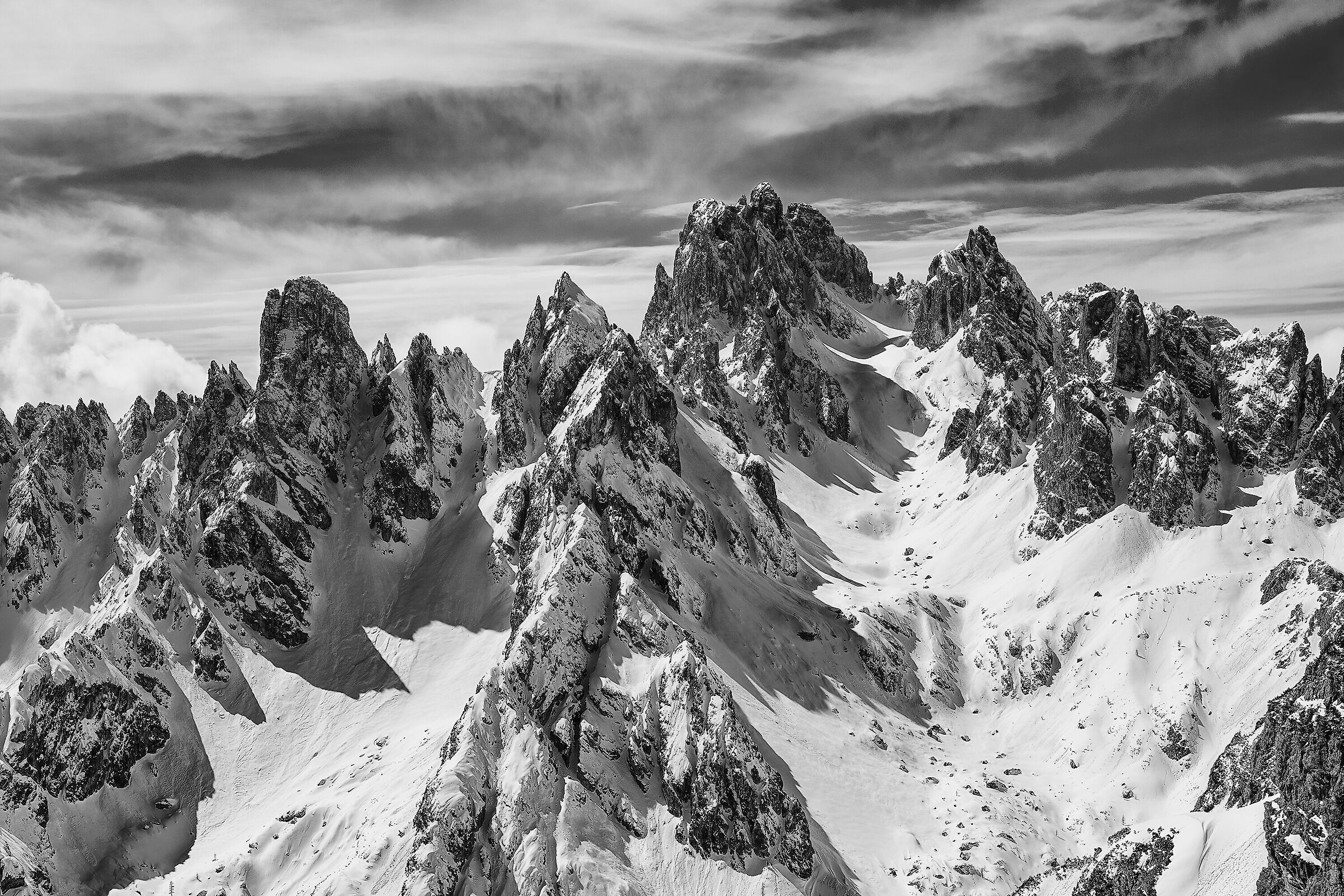 Cadini di Misurina in BW