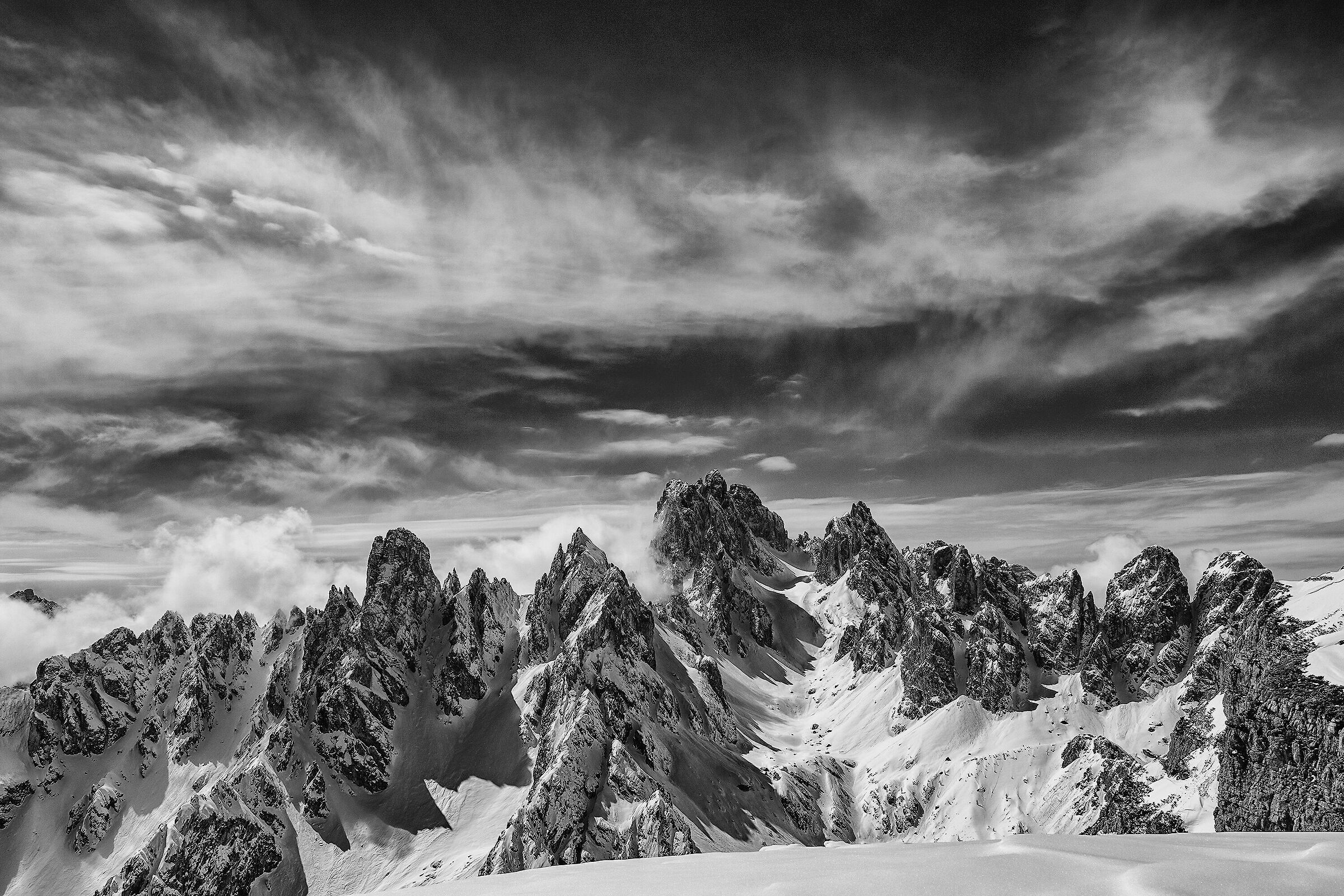 Cadini di Misurina in BW